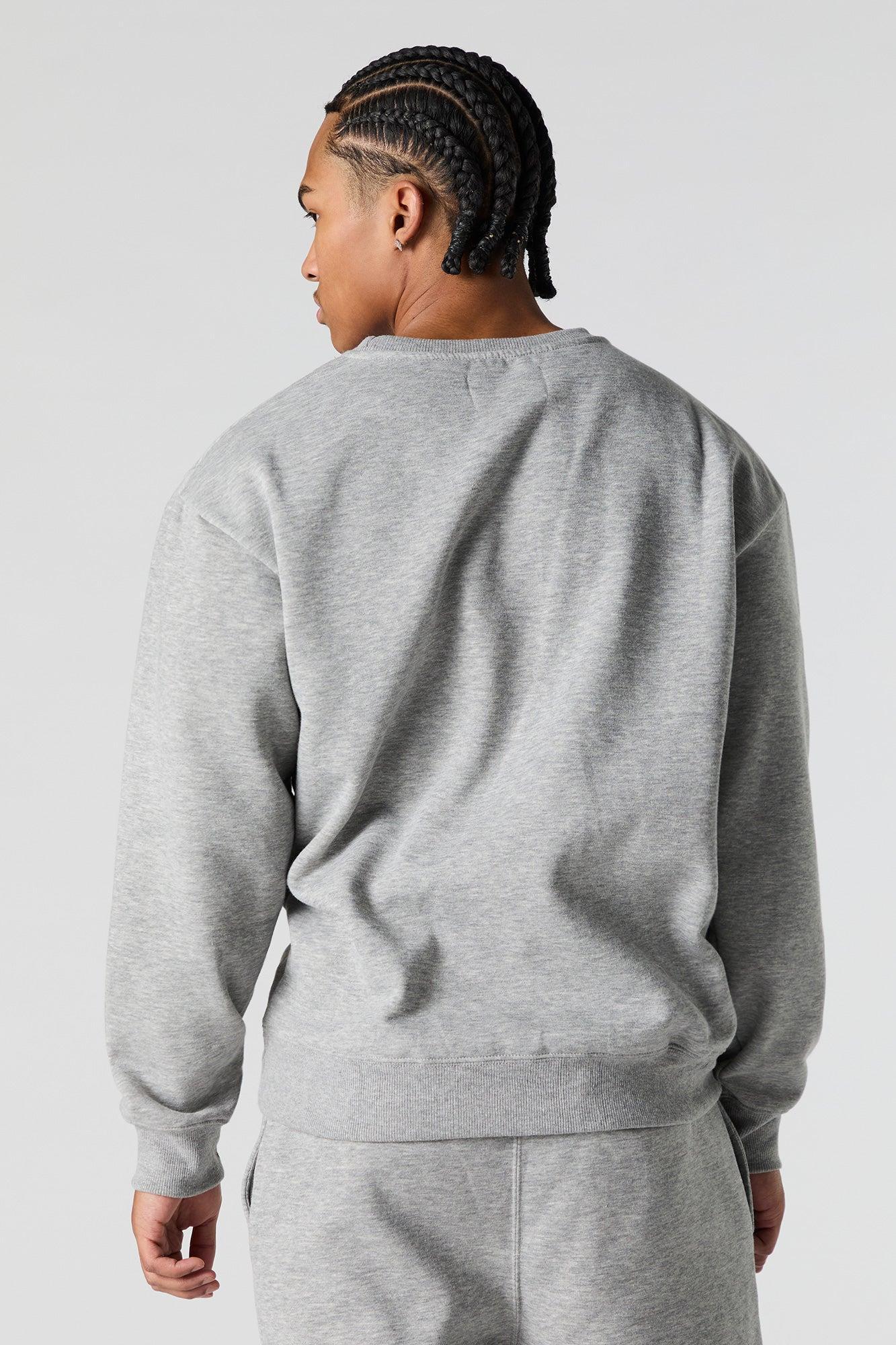 City Embossed Fleece Sweatshirt Male Product Image