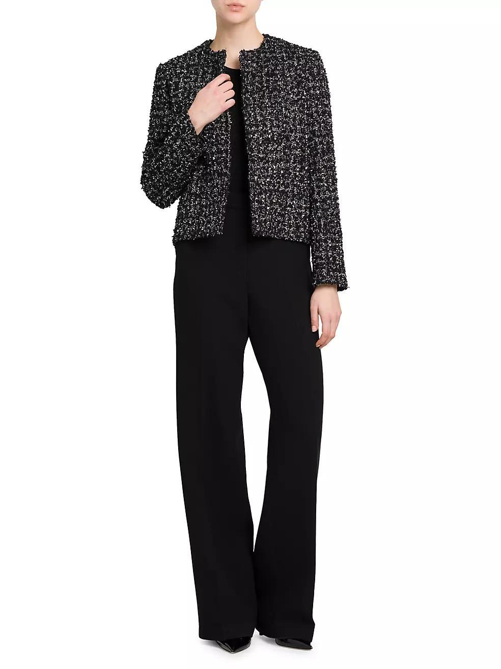 Crepe Wide-Leg Trousers Product Image