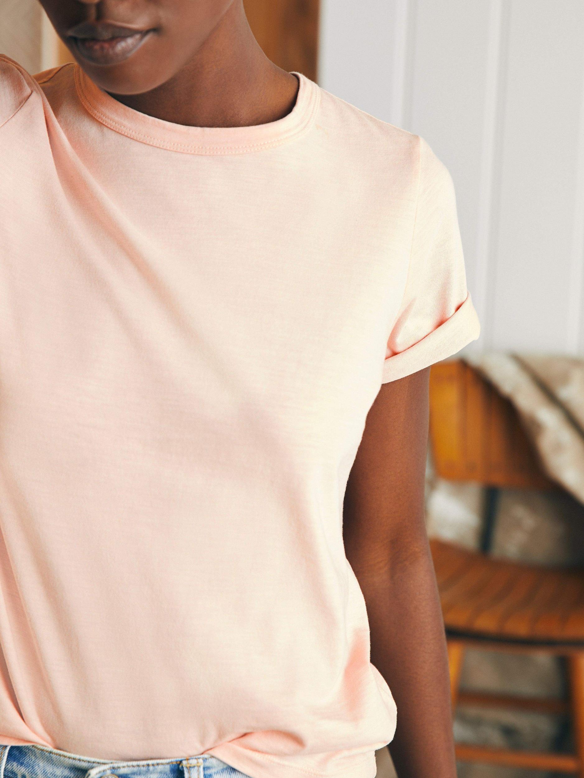 Sunwashed Crew Tee - Peach Whip Female Product Image