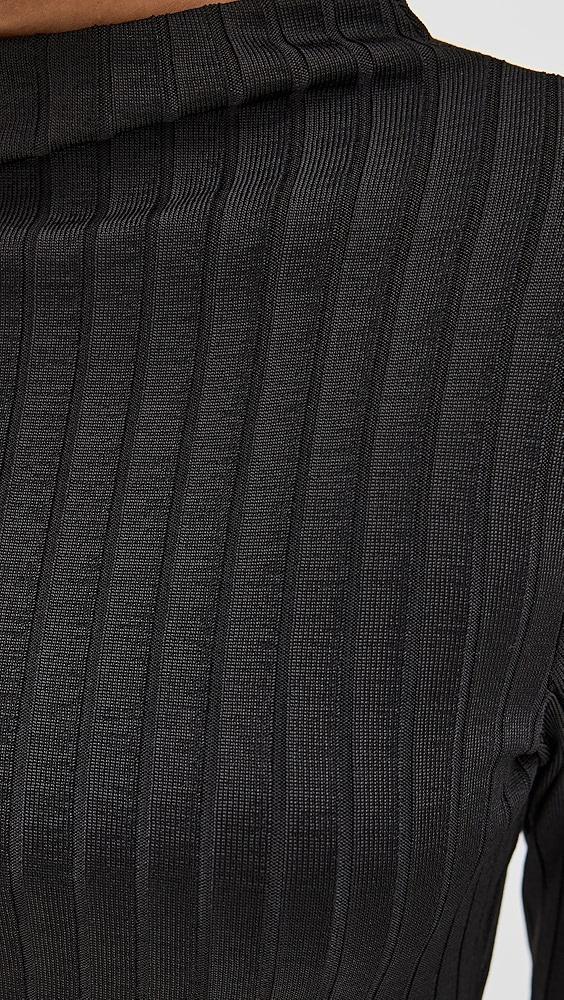 Good American Ribbed Funnel Neck Top | Shopbop Product Image