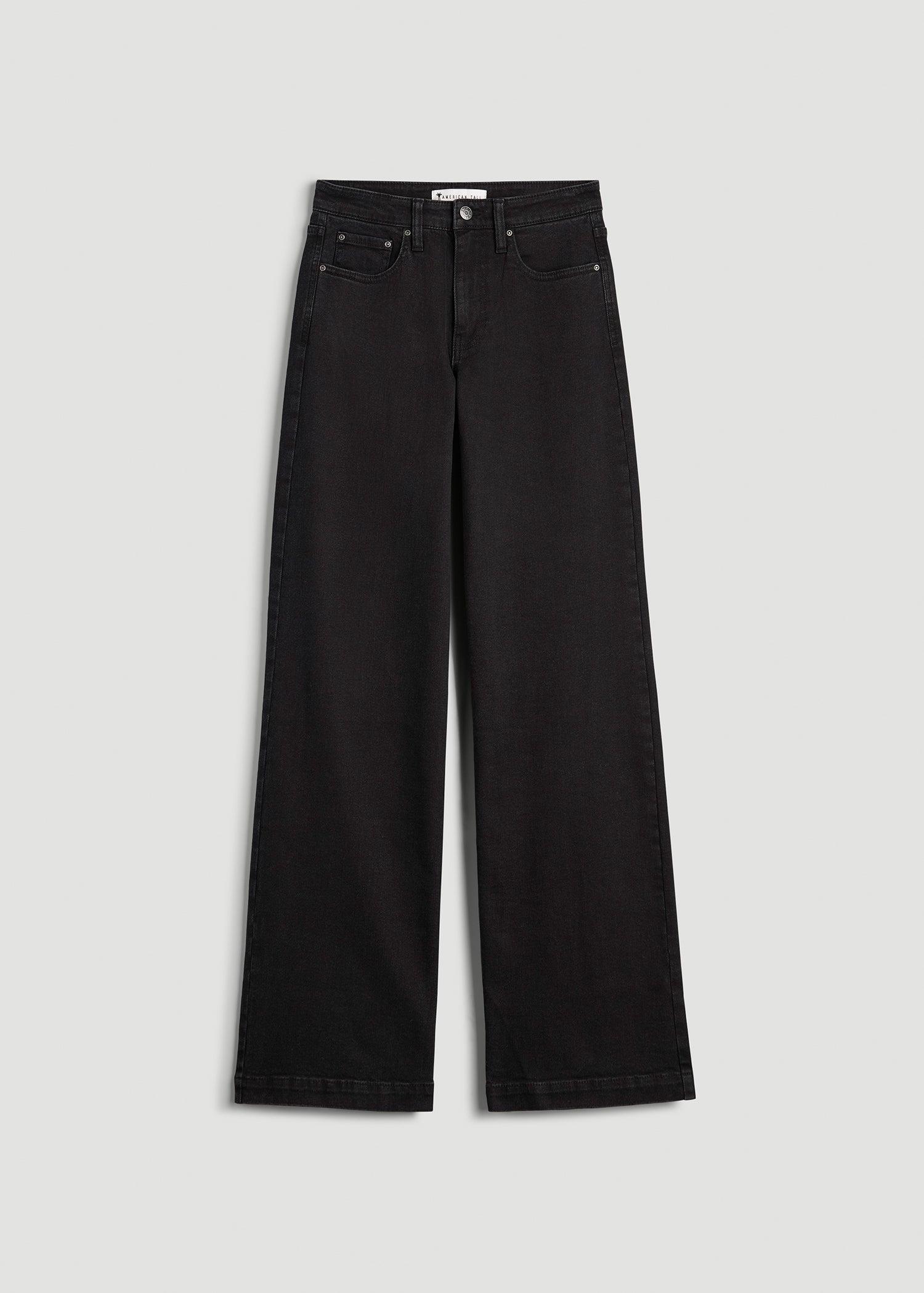 Luna High Rise Wide Leg Tall Jeans for Women in Onyx Black Wash Female Product Image