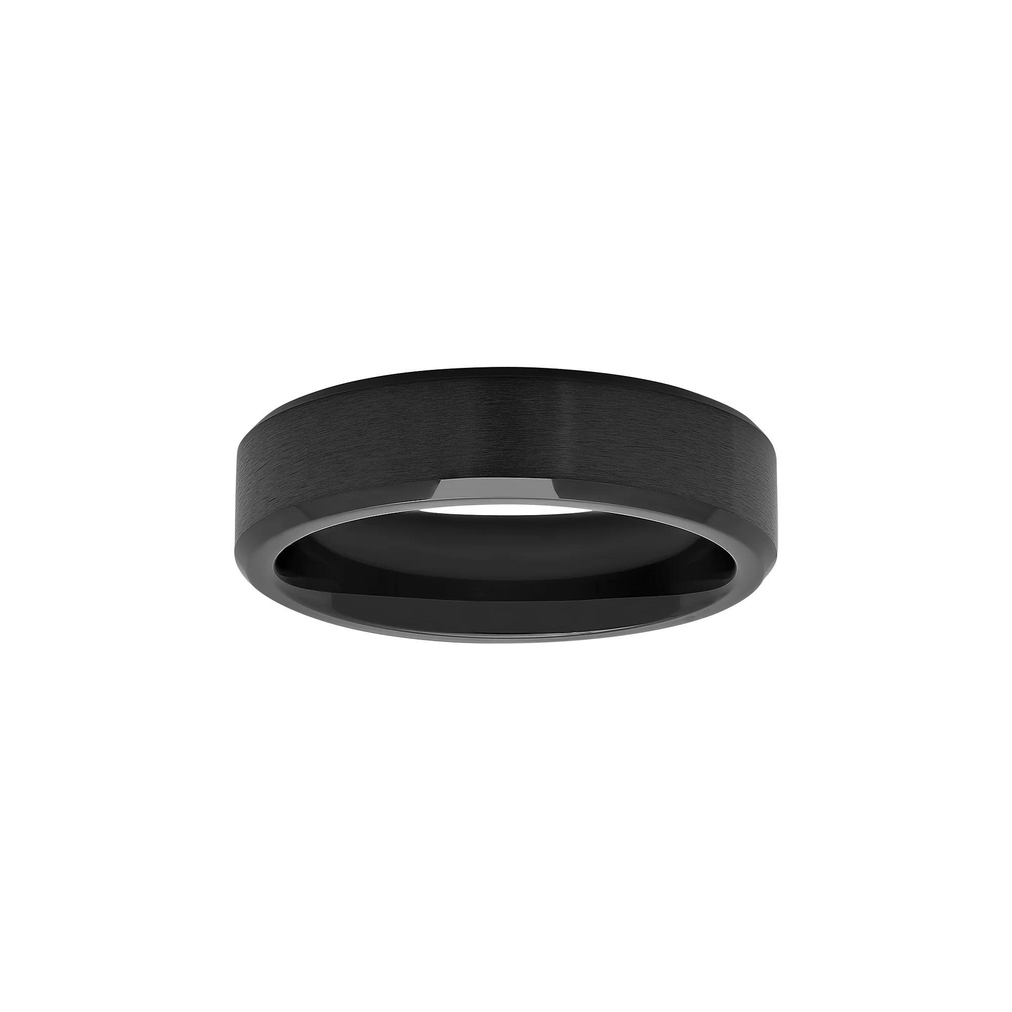 Men's Cobalt Wedding Band, Size: 14.50, Black Product Image