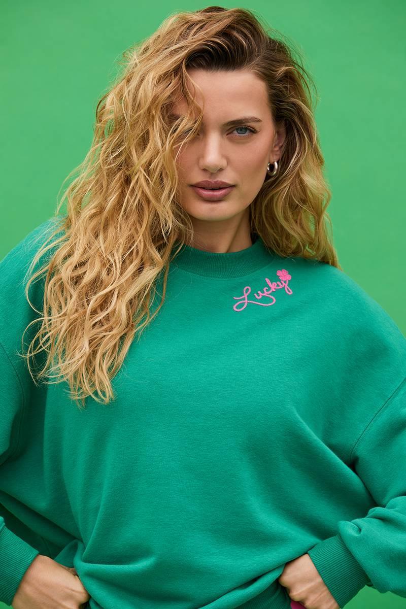 Devyn Oversized Sweatshirt Lucky Clover Product Image