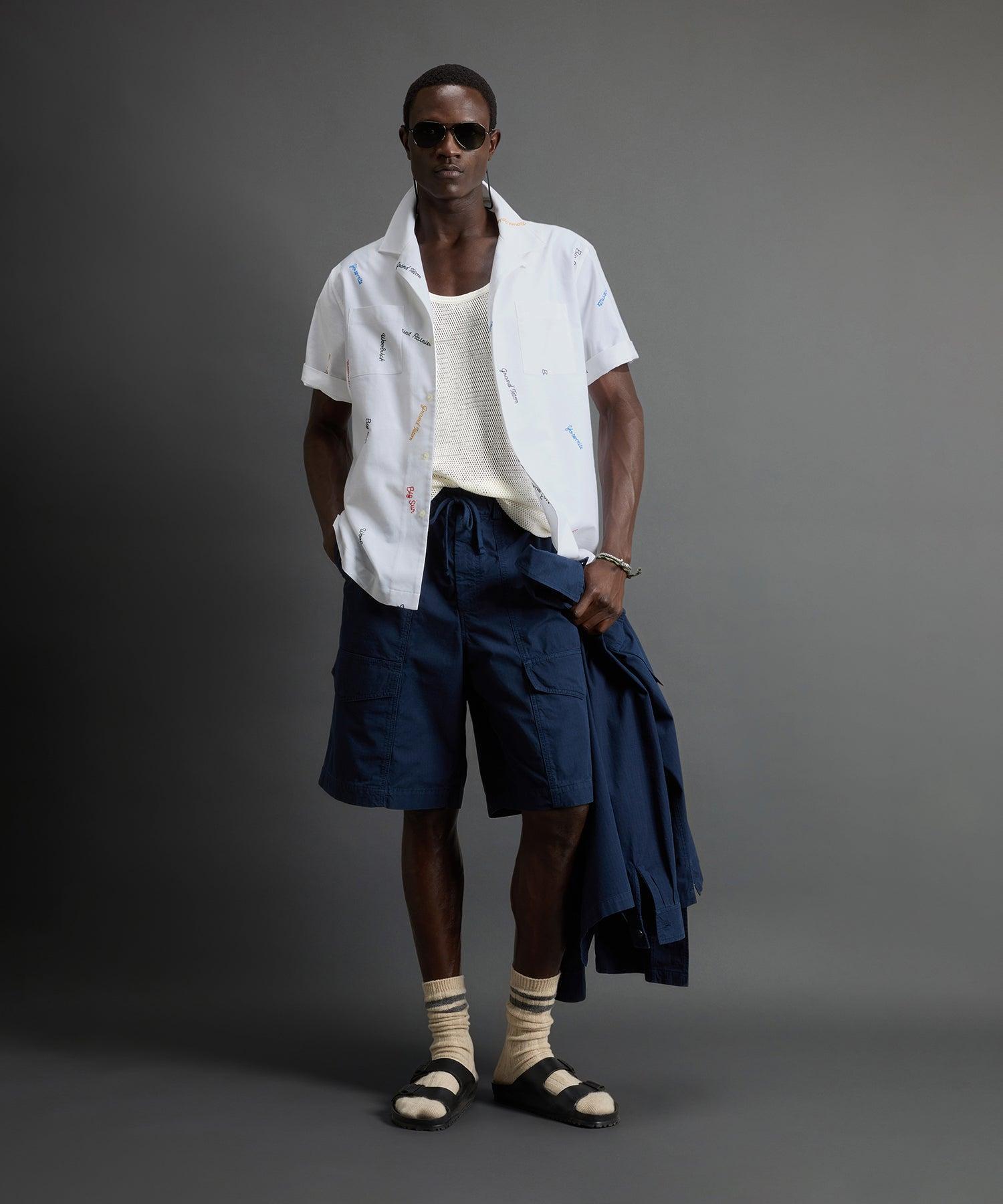 Todd Snyder x Woolrich Embroidered Camp Collar Shirt Product Image
