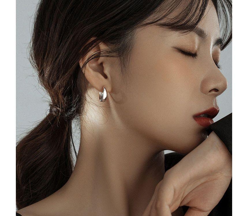 Polished Sterling Silver Hoop Earring (various designs) Product Image