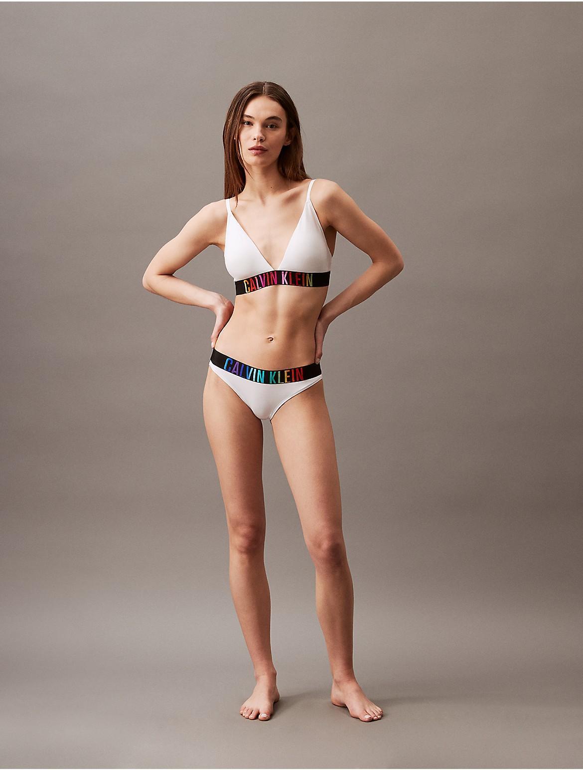 Calvin Klein Women's Intense Power Pride Lightly Lined Triangle Bralette - White - XS Product Image