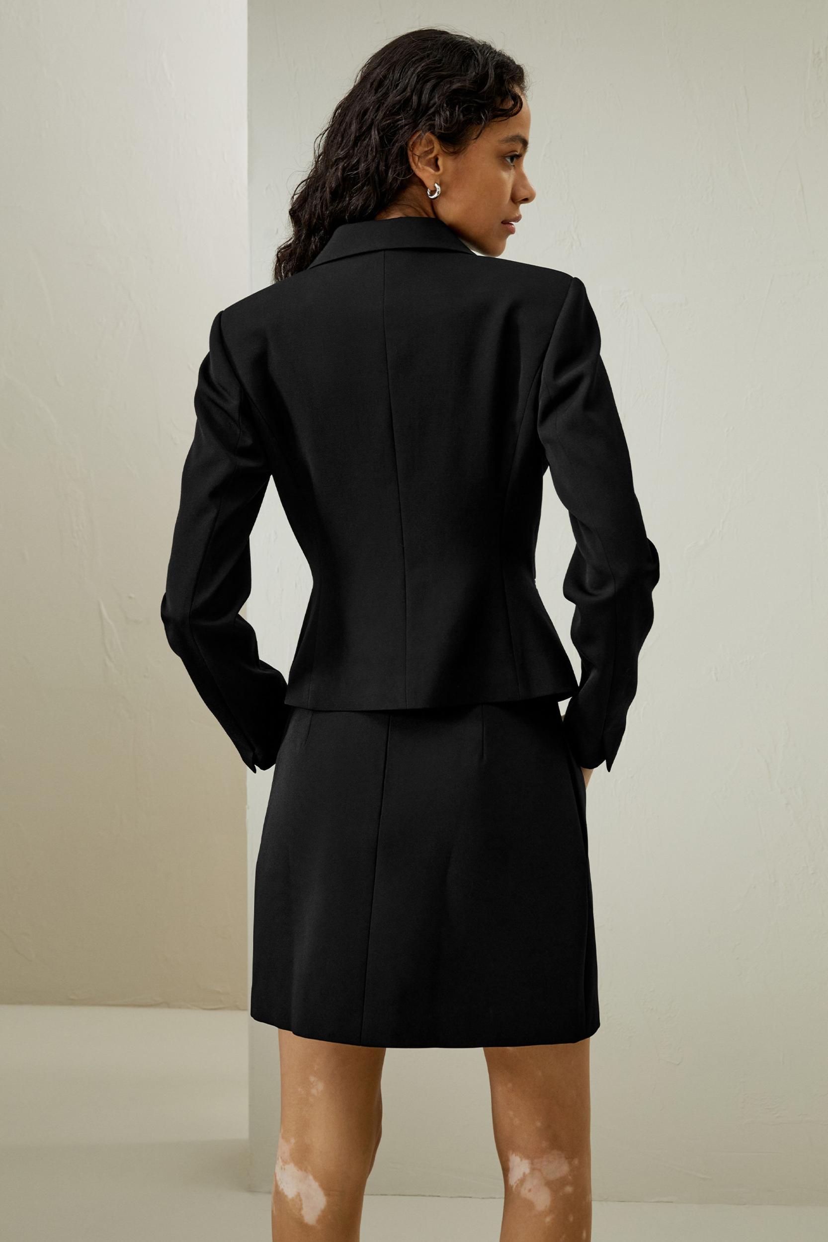 Tailored Double-Breasted Blazer Product Image