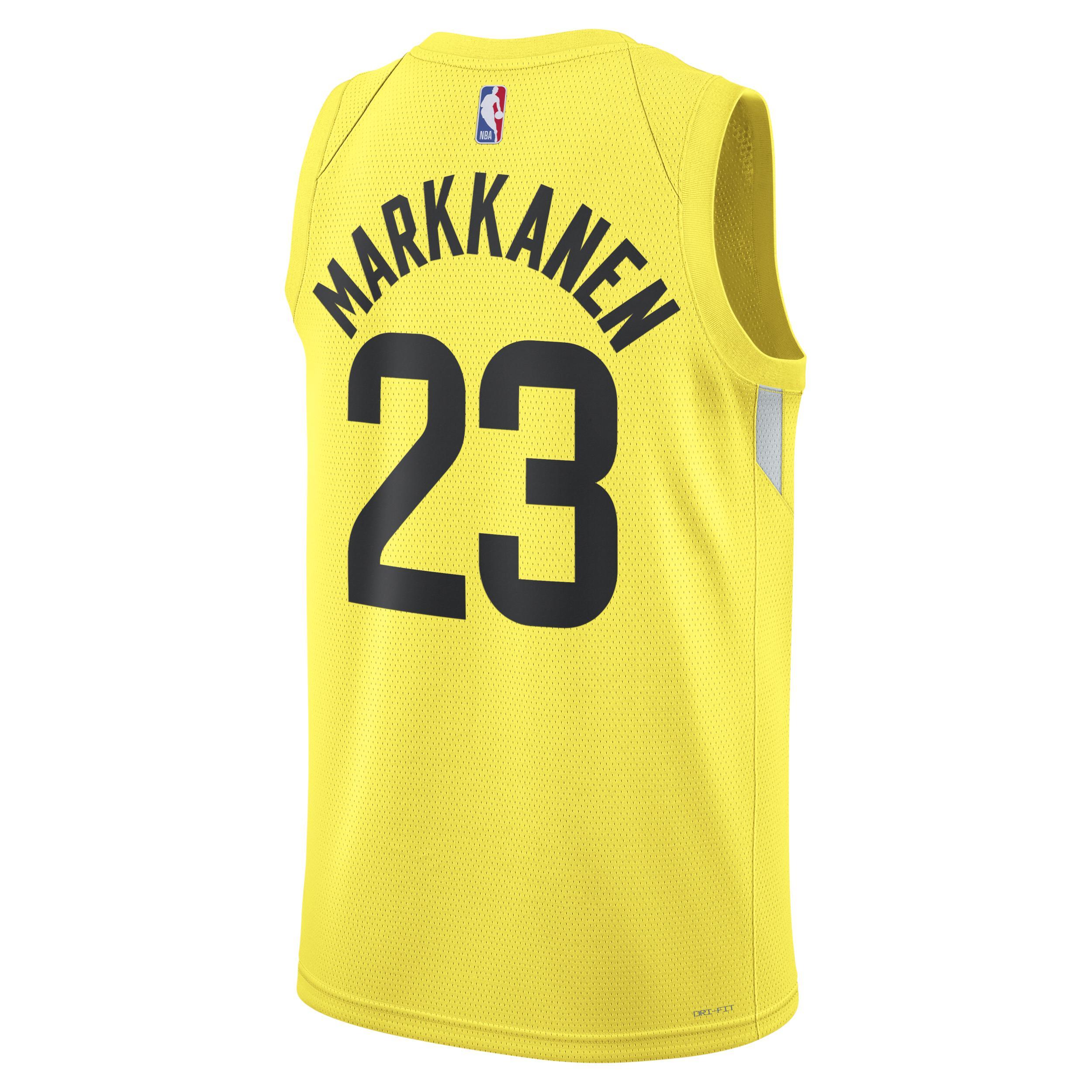 Unisex Nike Lauri Markkanen Gold Utah Jazz Swingman Jersey - Association Edition, Adult Unisex Product Image