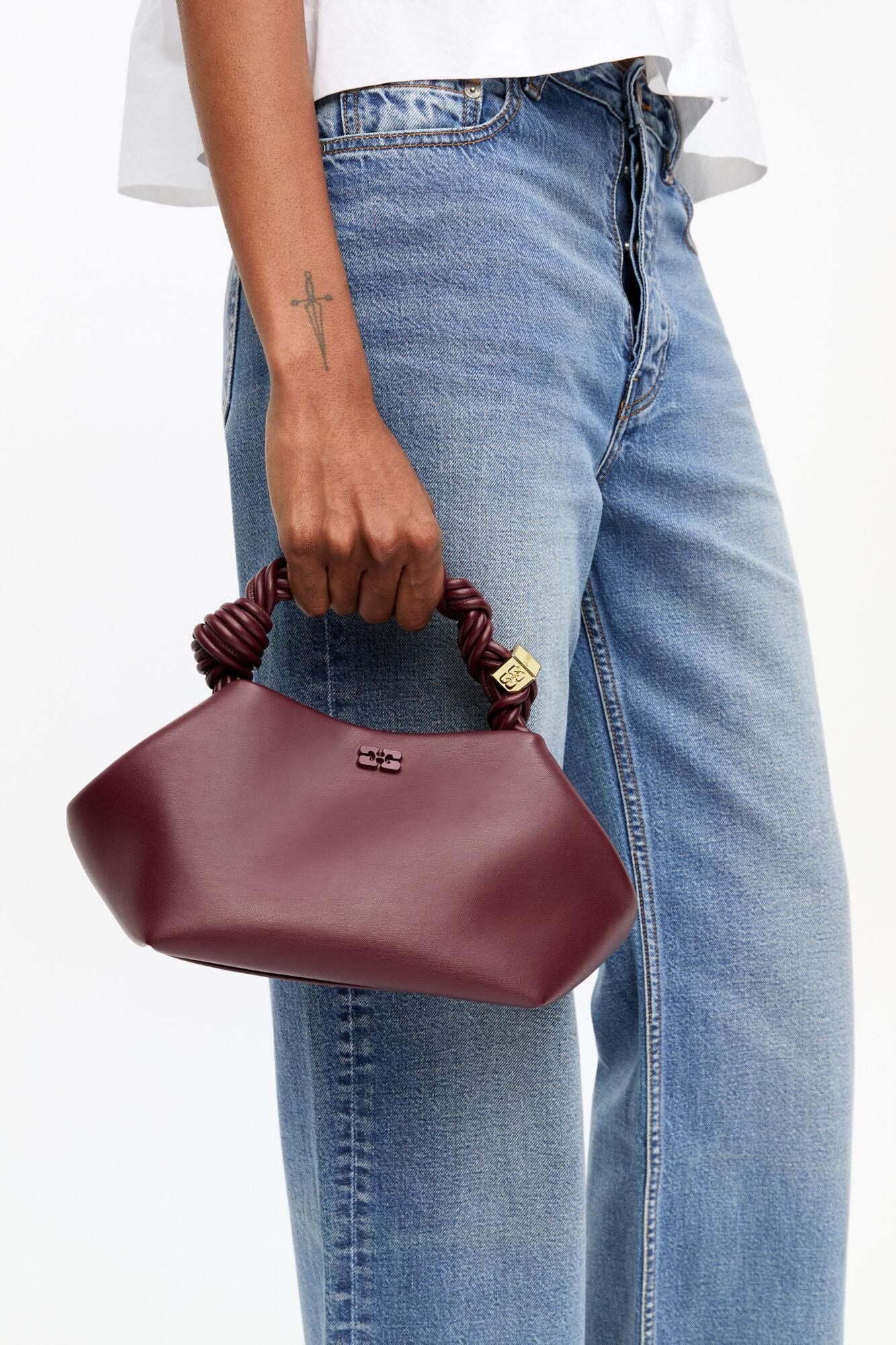Burgundy Small GANNI Bou Bag Product Image