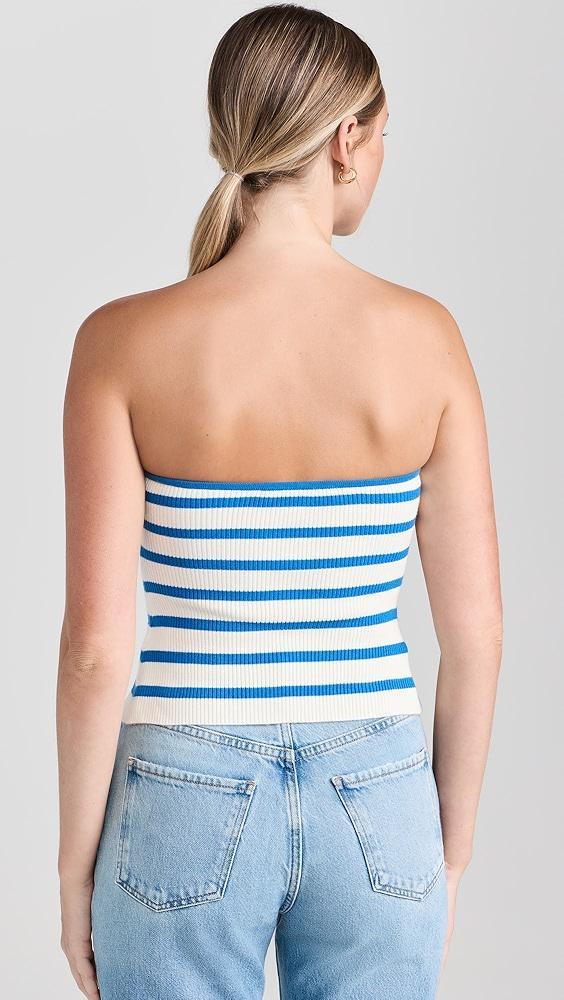 Favorite Daughter Twisted Knitted Bustier Top | Shopbop Product Image