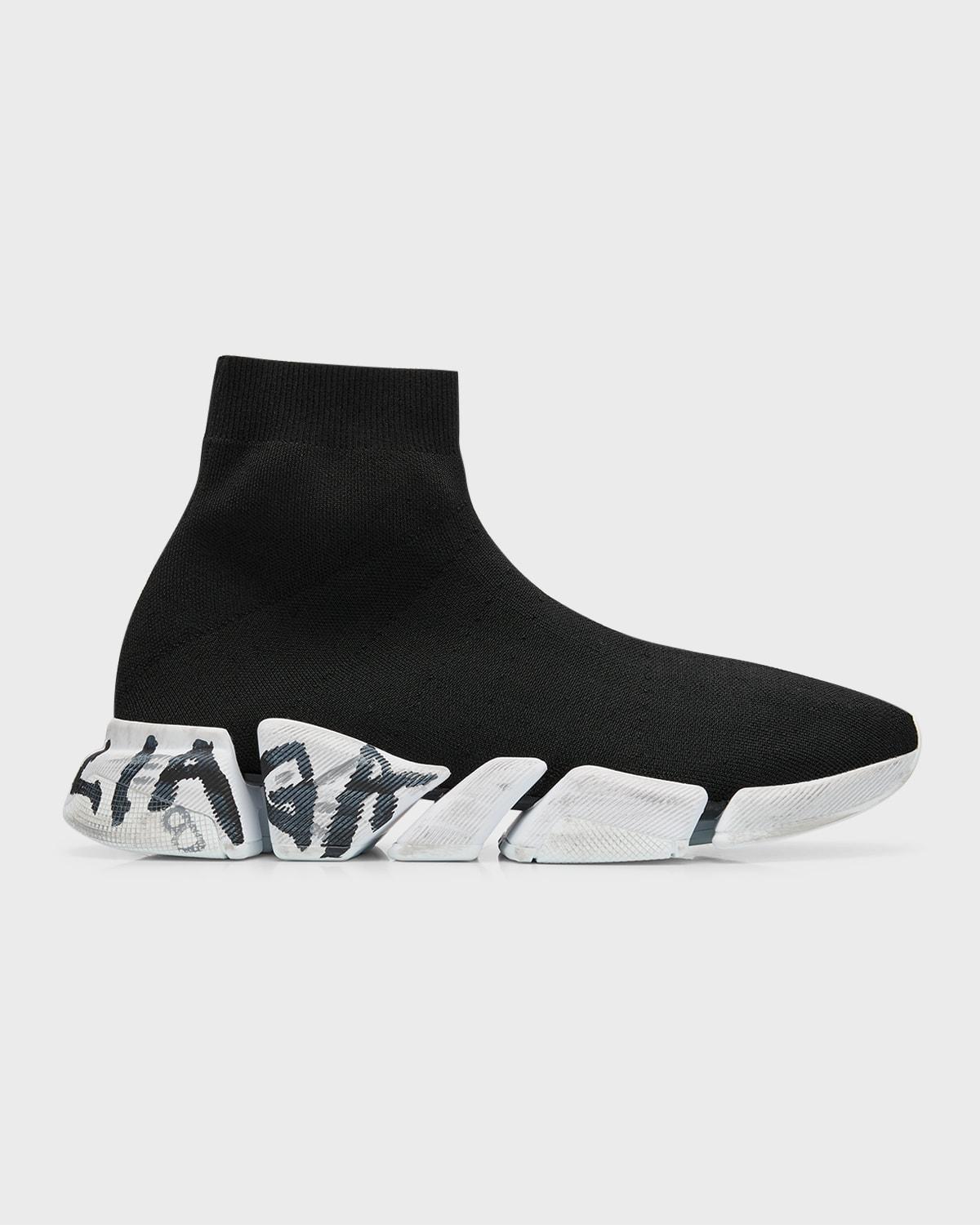 Mens Speed 2.0 Graffiti Recycled Knit Sneakers Product Image
