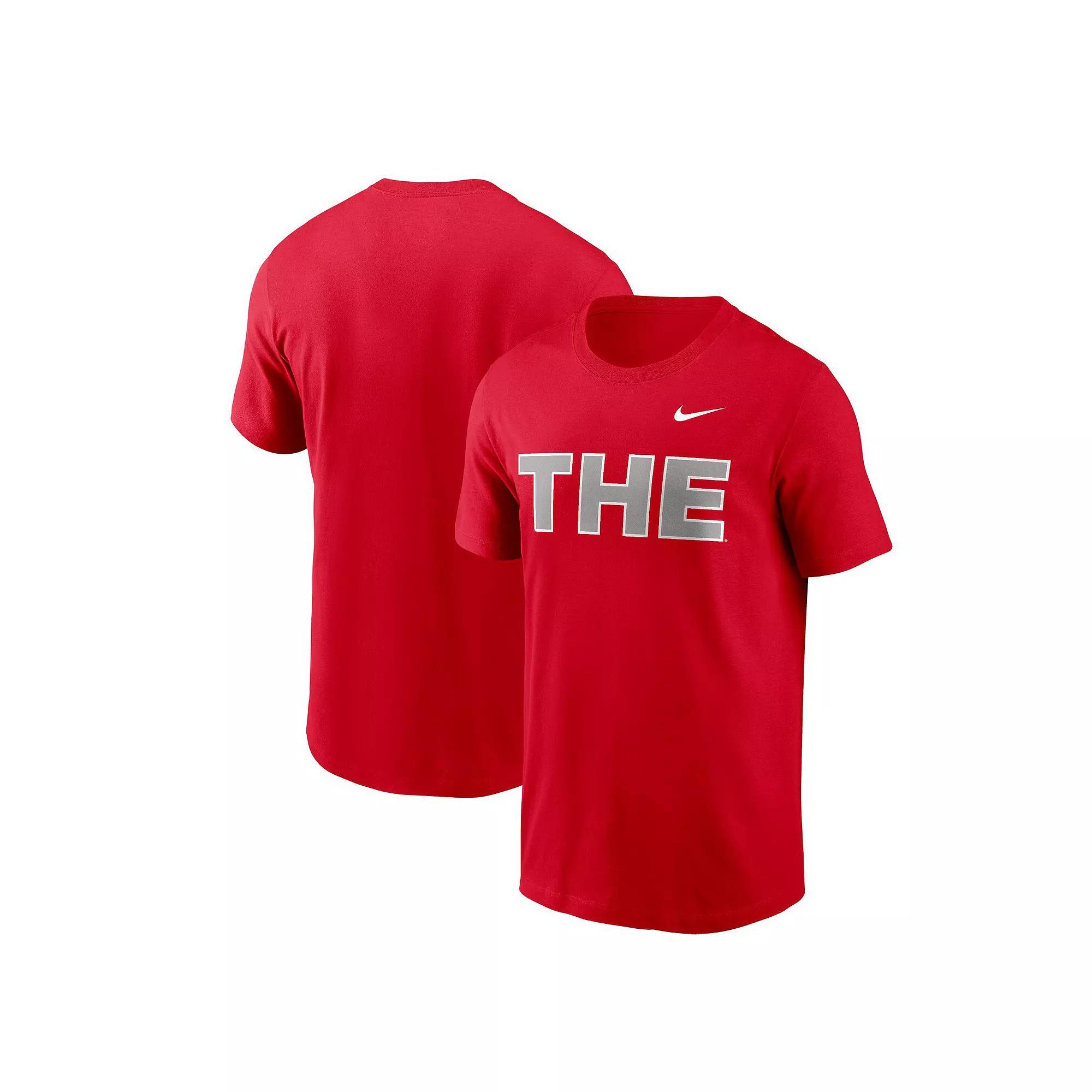 Men's Nike Scarlet Ohio State Buckeyes THE T-Shirt, Size: 2XL, Red Product Image
