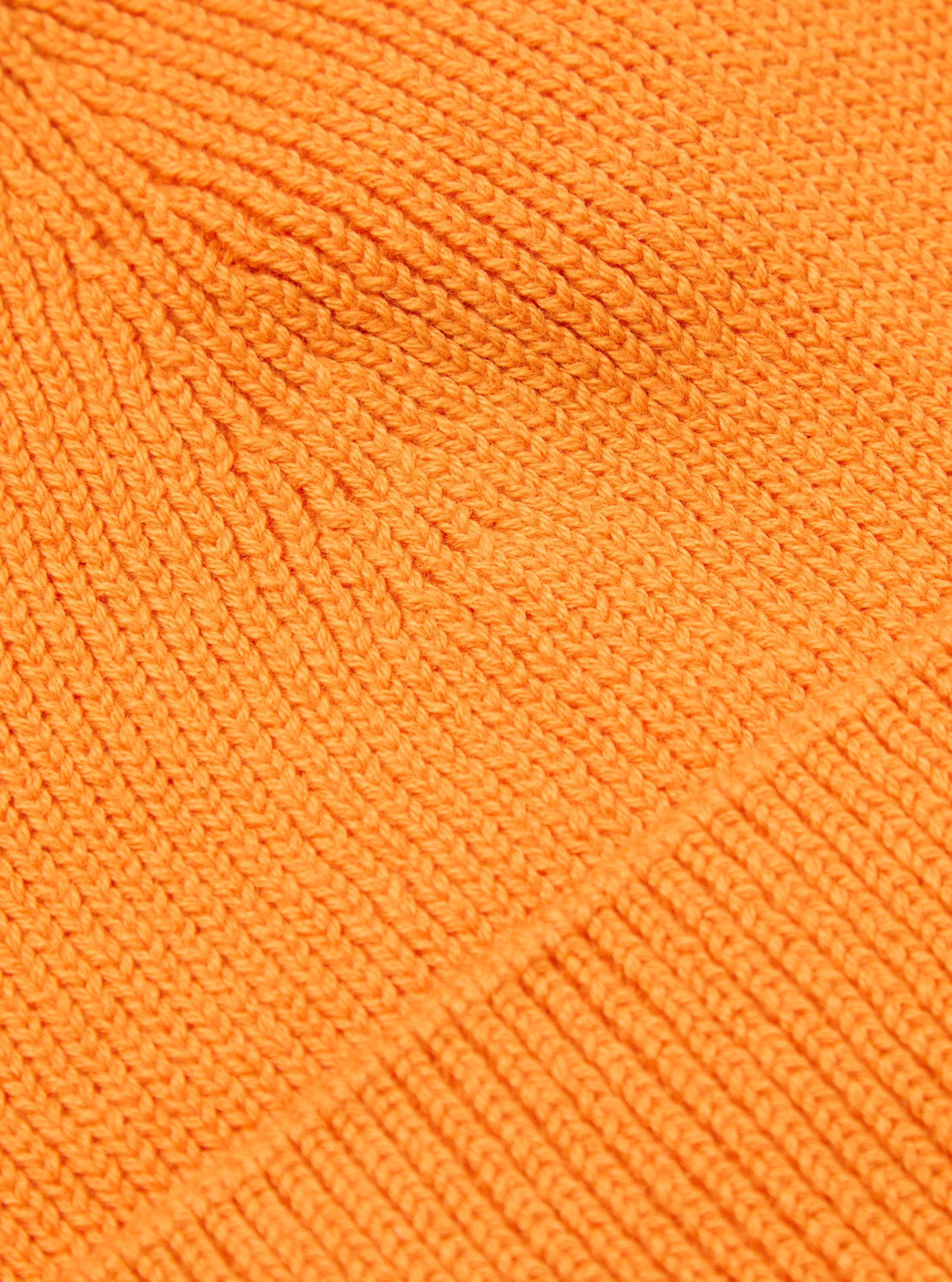 Orange Cotton Rib Watch Cap Product Image
