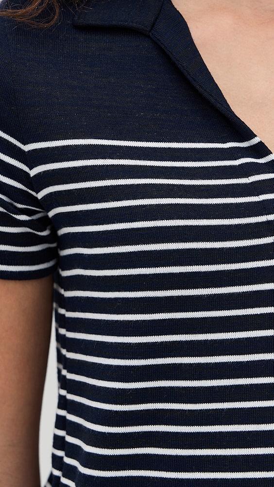 rag & bone The Knit Stripe Polo | Shopbop Product Image