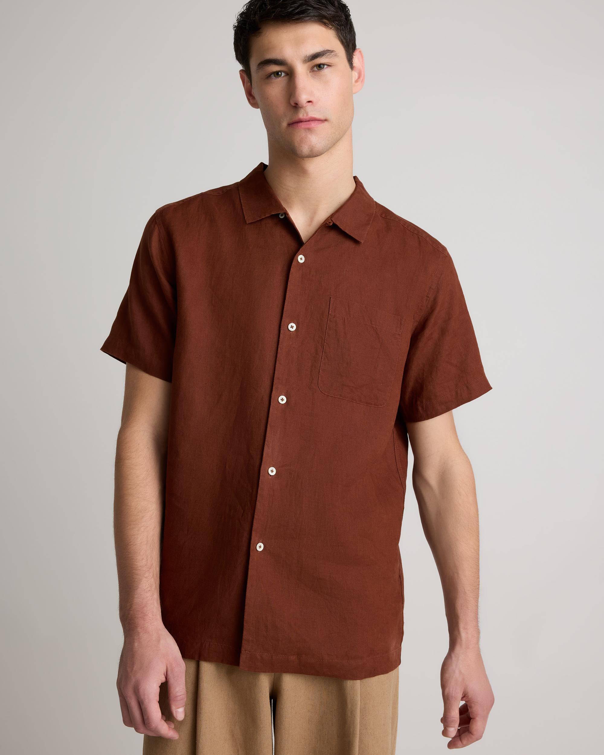 Quince | Men's 100% European Linen Camp Shirt Product Image