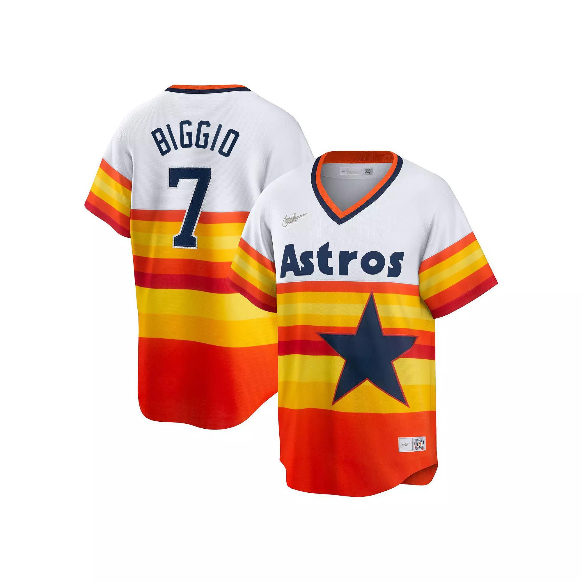 Men's Nike Craig Biggio White Houston Astros Home Cooperstown Collection Player Jersey, Size: XL Product Image