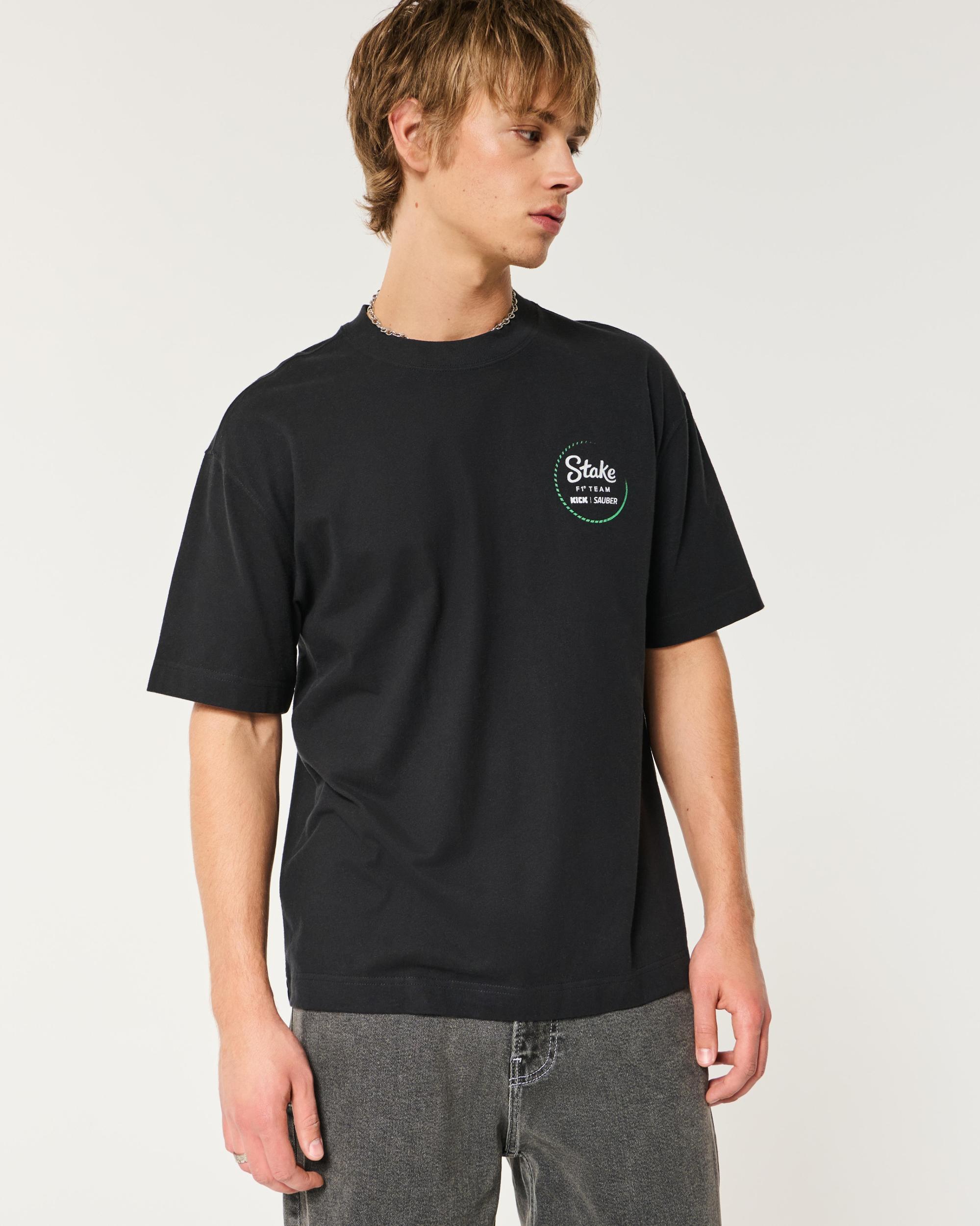 Boxy Heavyweight Stake F1 Team Kick Sauber Graphic Tee Product Image