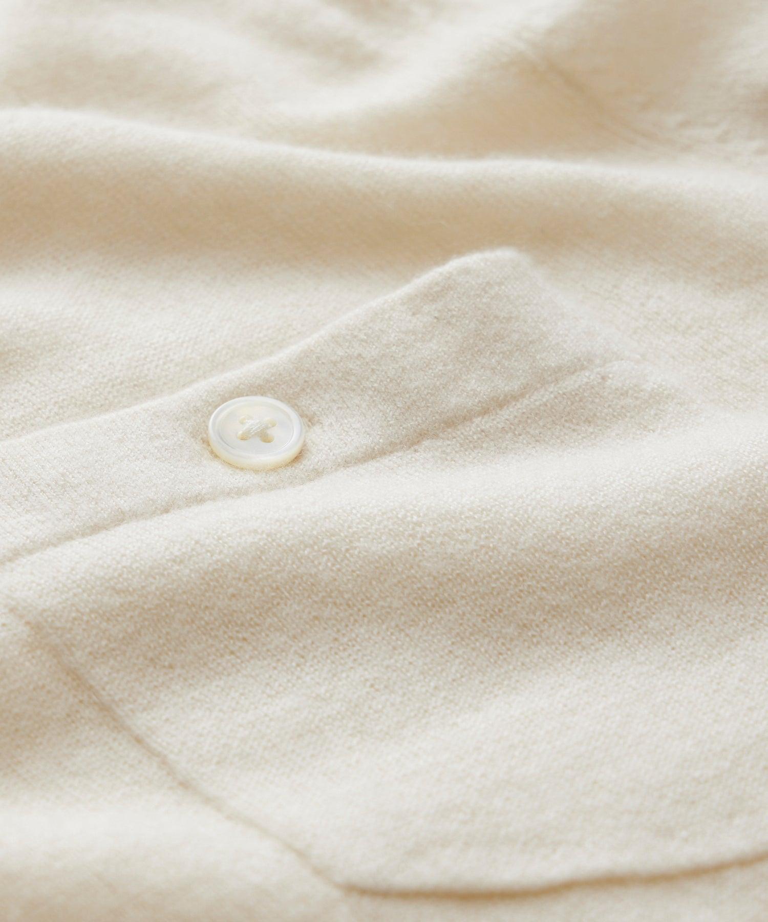 Premium Cashmere Pocket Tee in Bisque Product Image