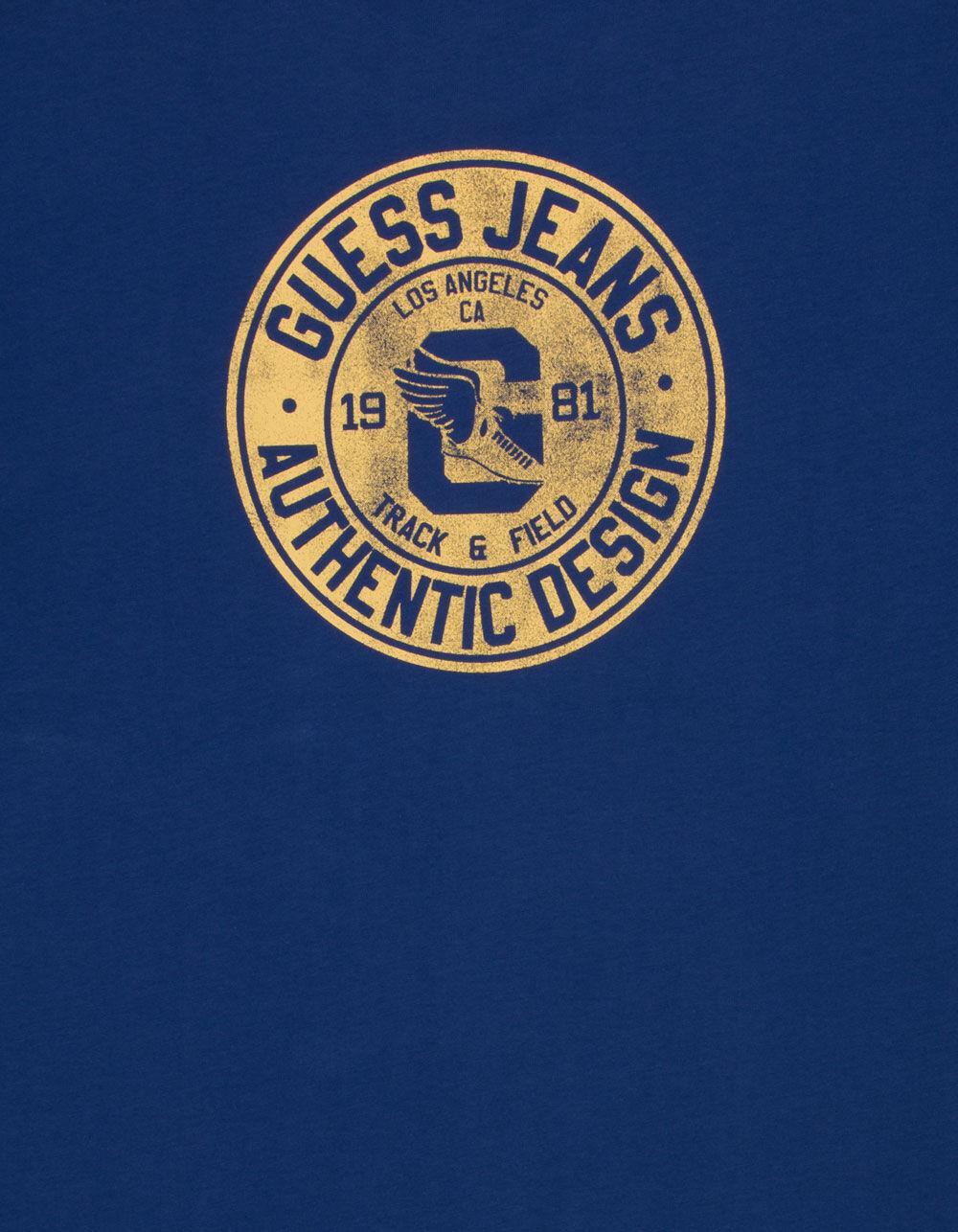GUESS JEANS Oversized Mens Tee - BLUE Product Image