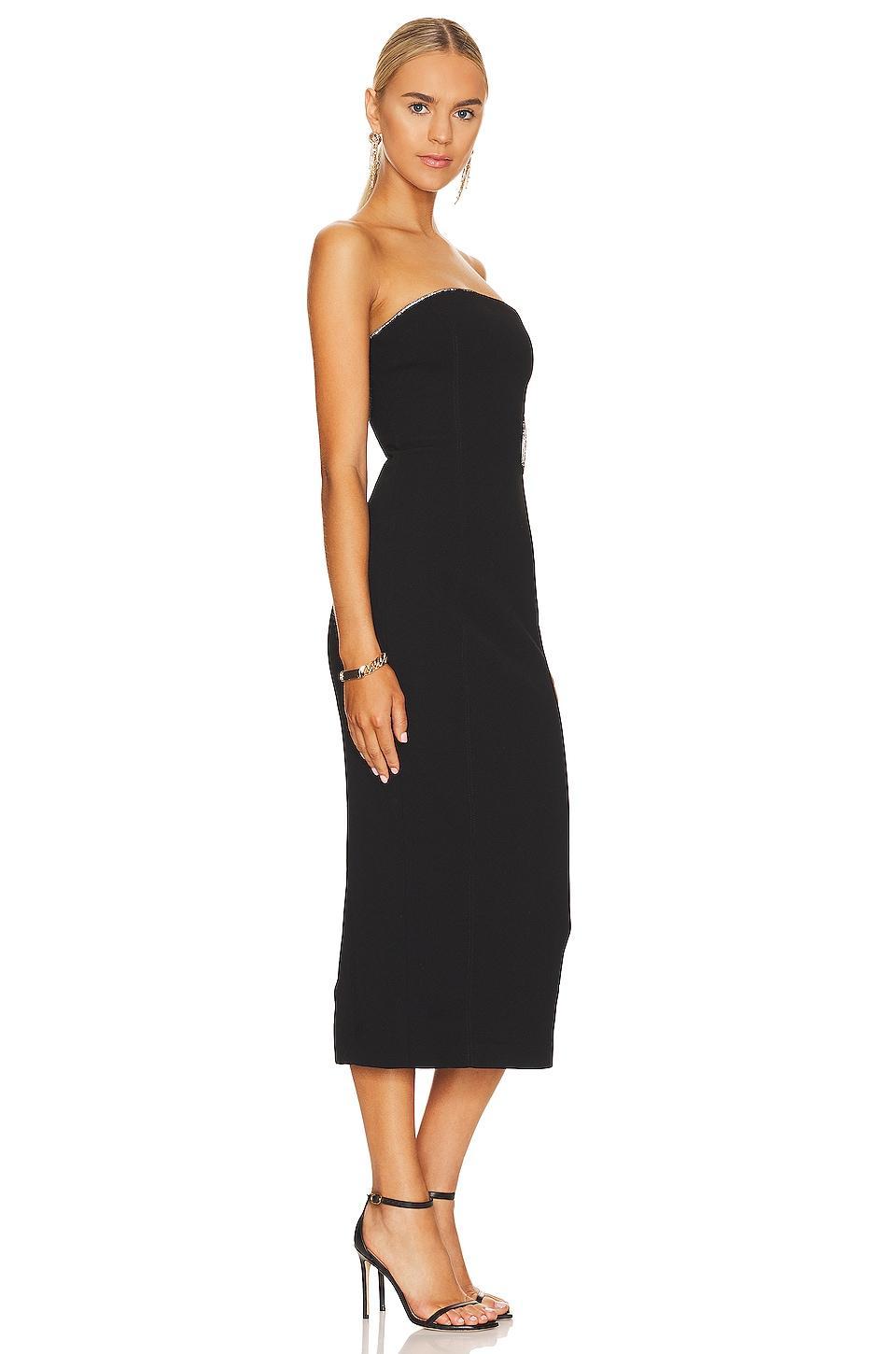 Azzurra Bonded Crepe Dress MISHA Product Image