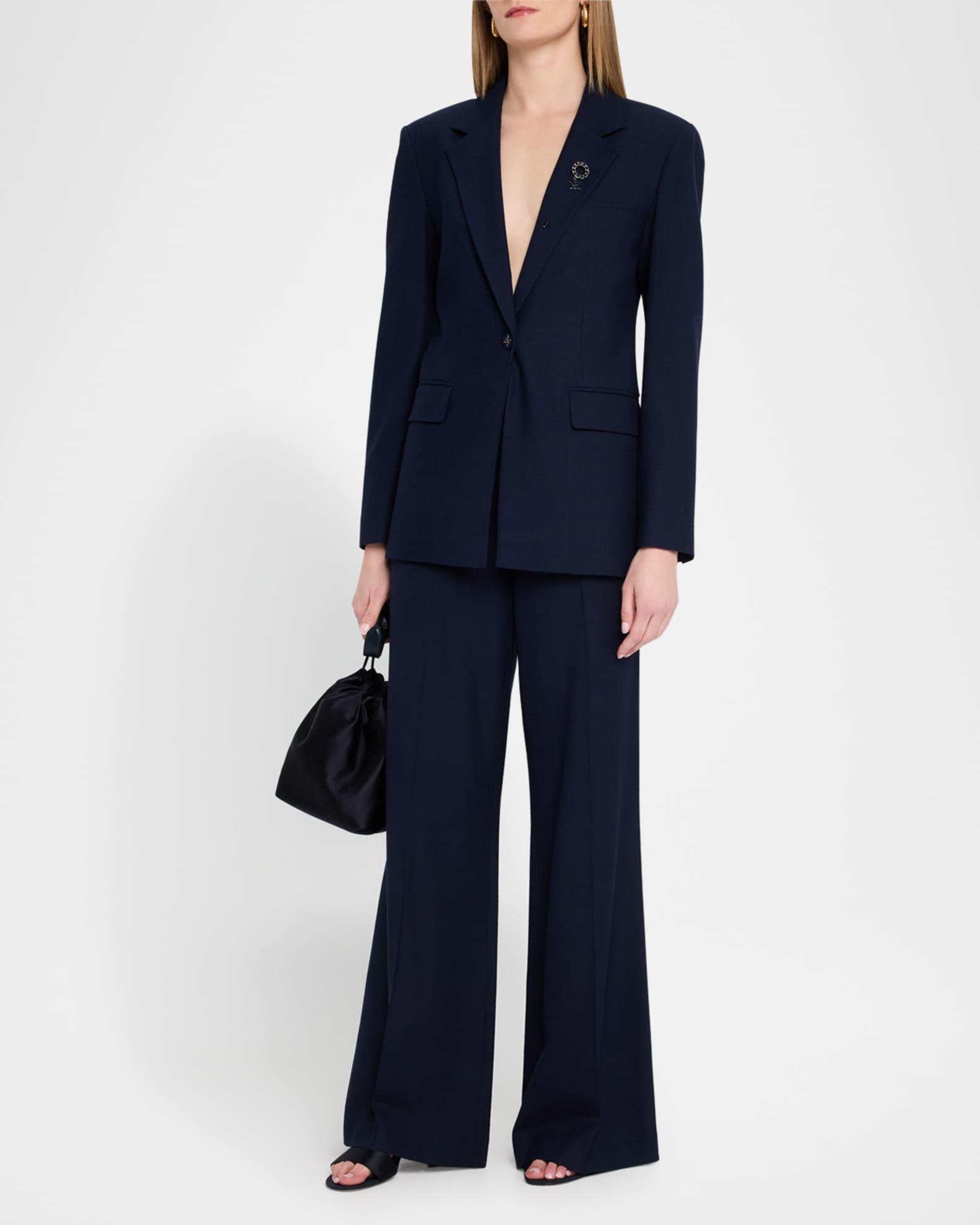 Kent Single-Button Viscose Jacket Product Image