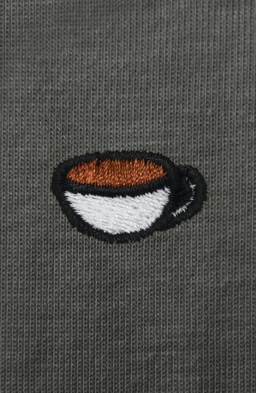 Dalix Mens Lil Coffee Jersey Tee in Forest Green at Nordstrom, Size X-Large Product Image