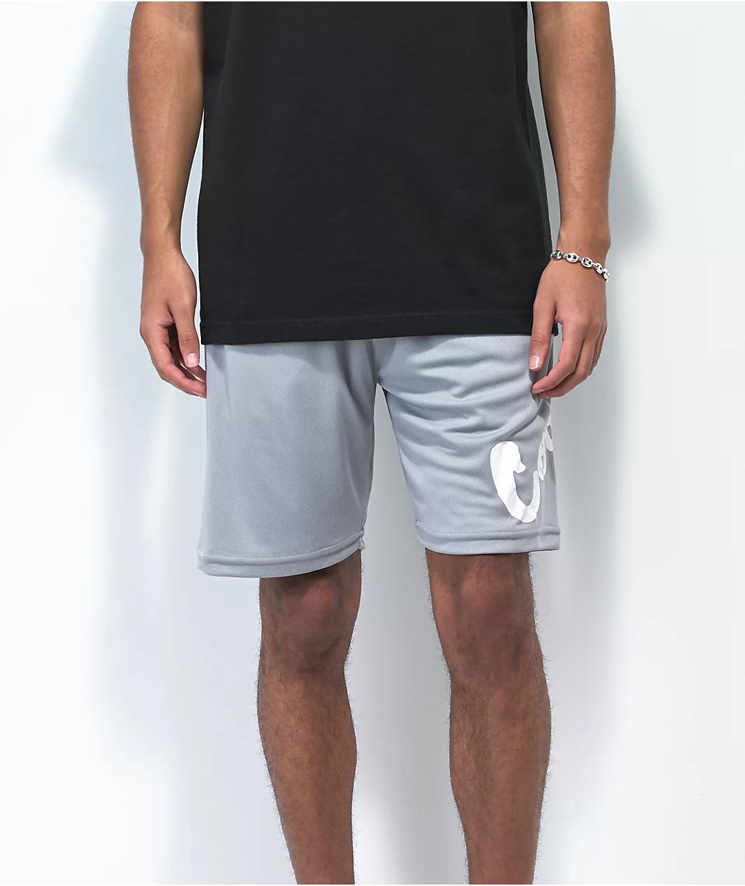 Cookies OG Mint Grey Mesh Shorts Product Image