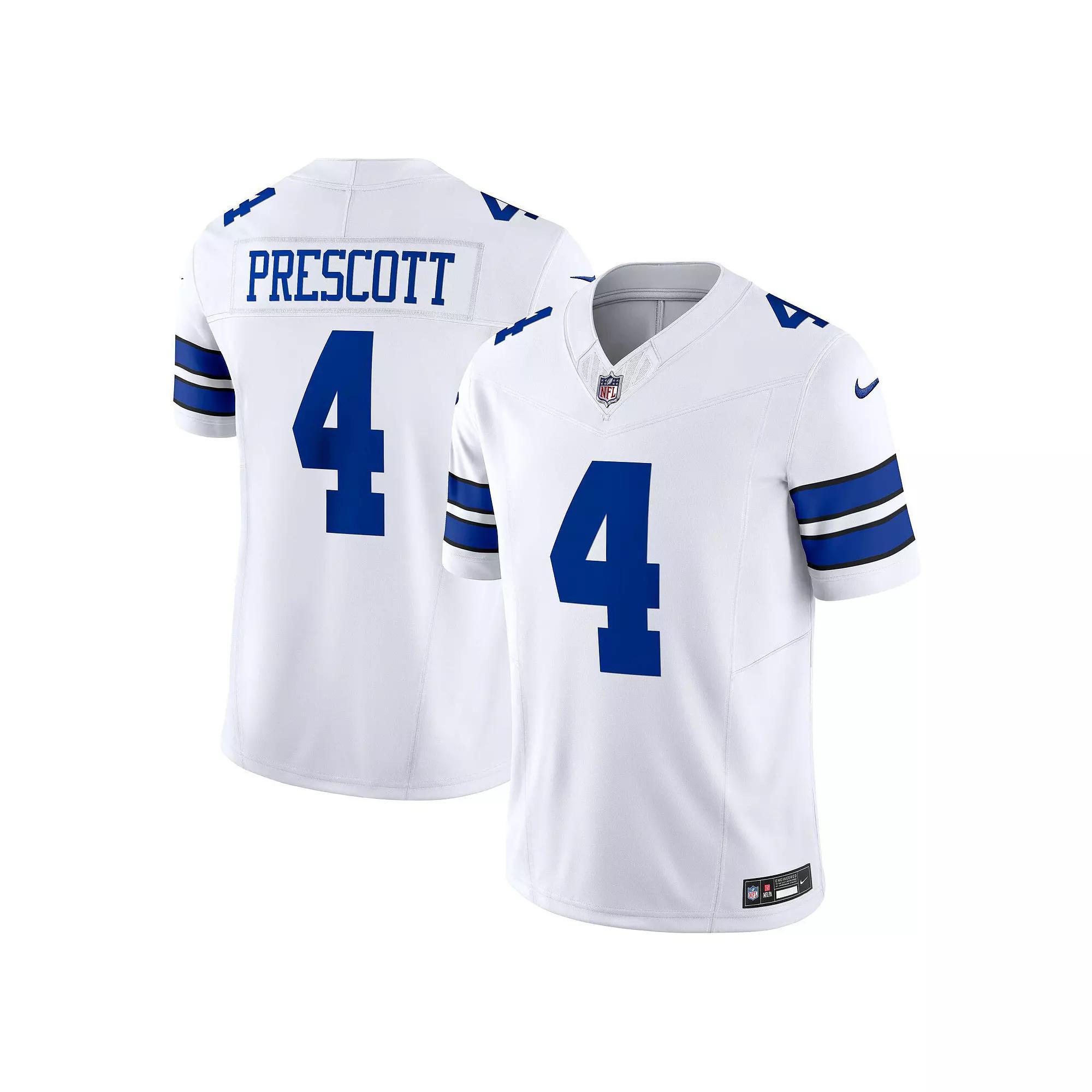 Men's Nike Dak Prescott White Dallas Cowboys Vapor F.U.S.E. Limited Jersey, Size: Large Product Image