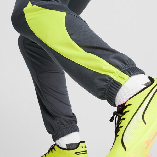 PUMA KING Pro Men's Training Pants in Strong Grey/Electric Lime Product Image