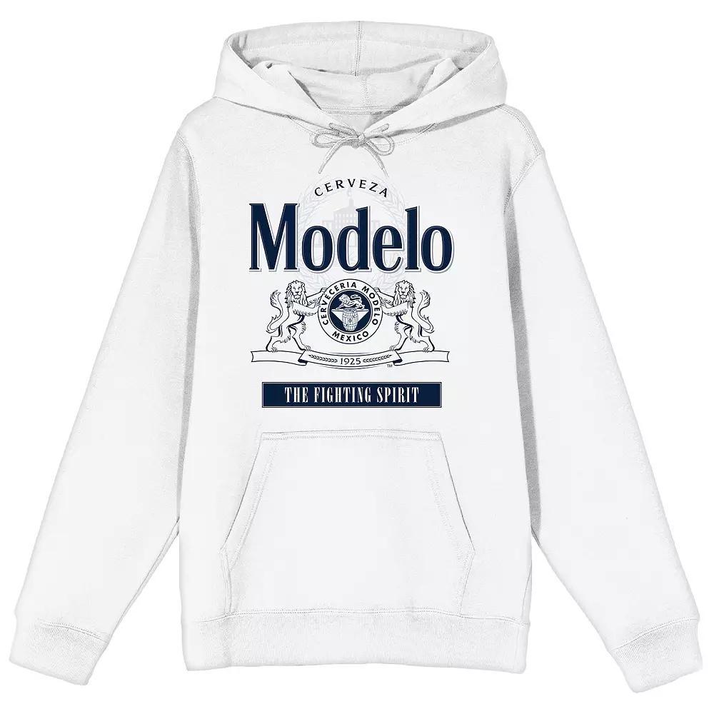 Men's Modelo The Fighting Spirit Graphic Hoodie, Size: Large, White Product Image