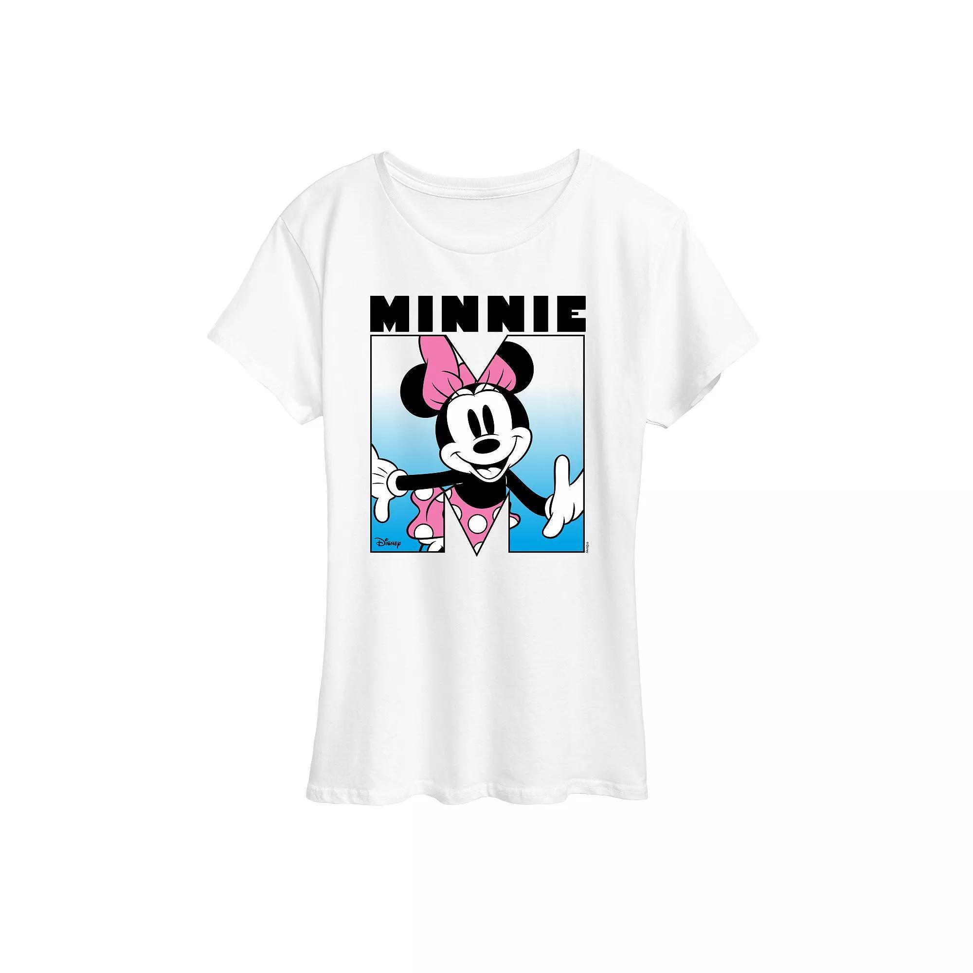 Disneys Minnie Mouse Womens Graphic Tee Product Image