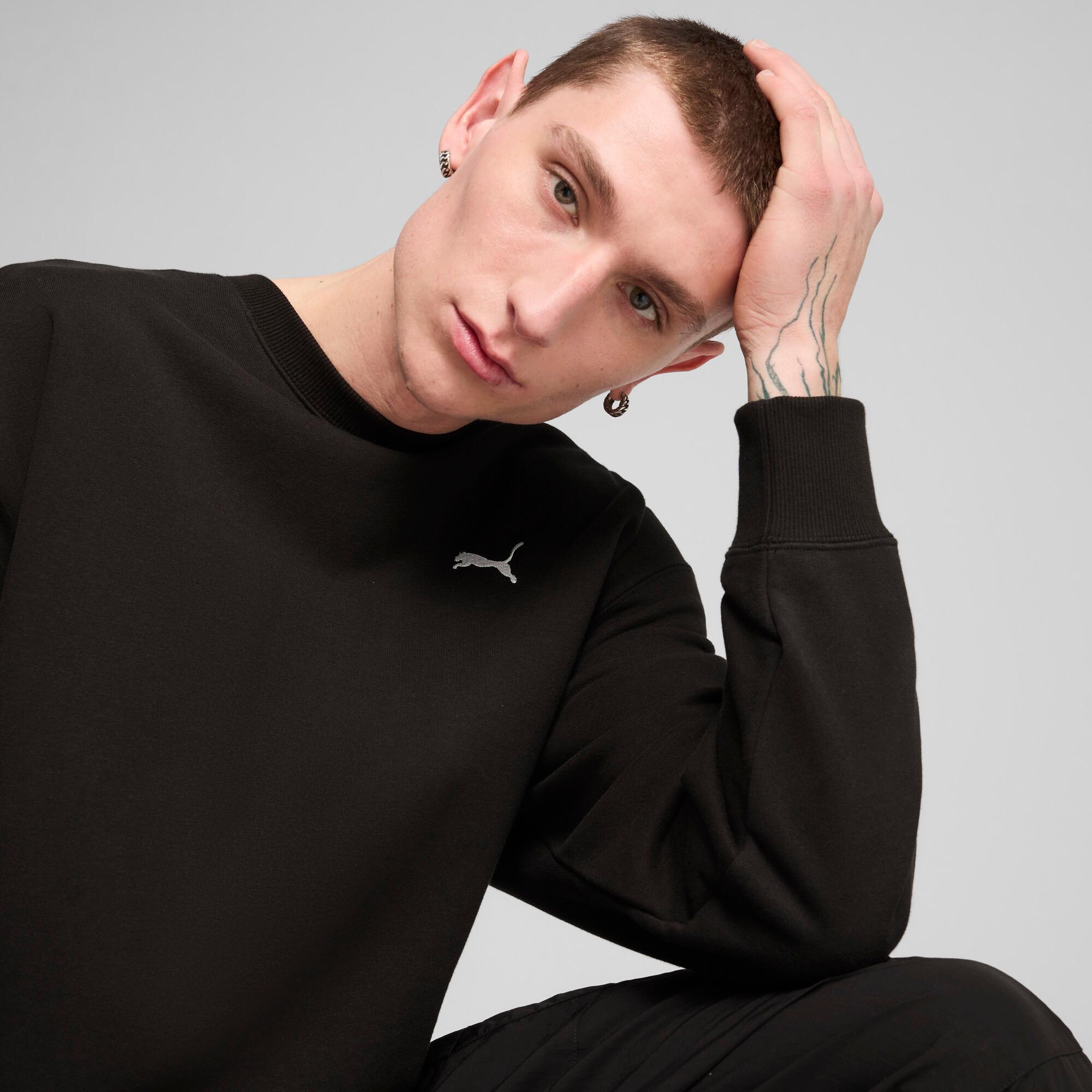 PUMA WARDROBE ESSENTIALS Men's Relaxed Crew Product Image