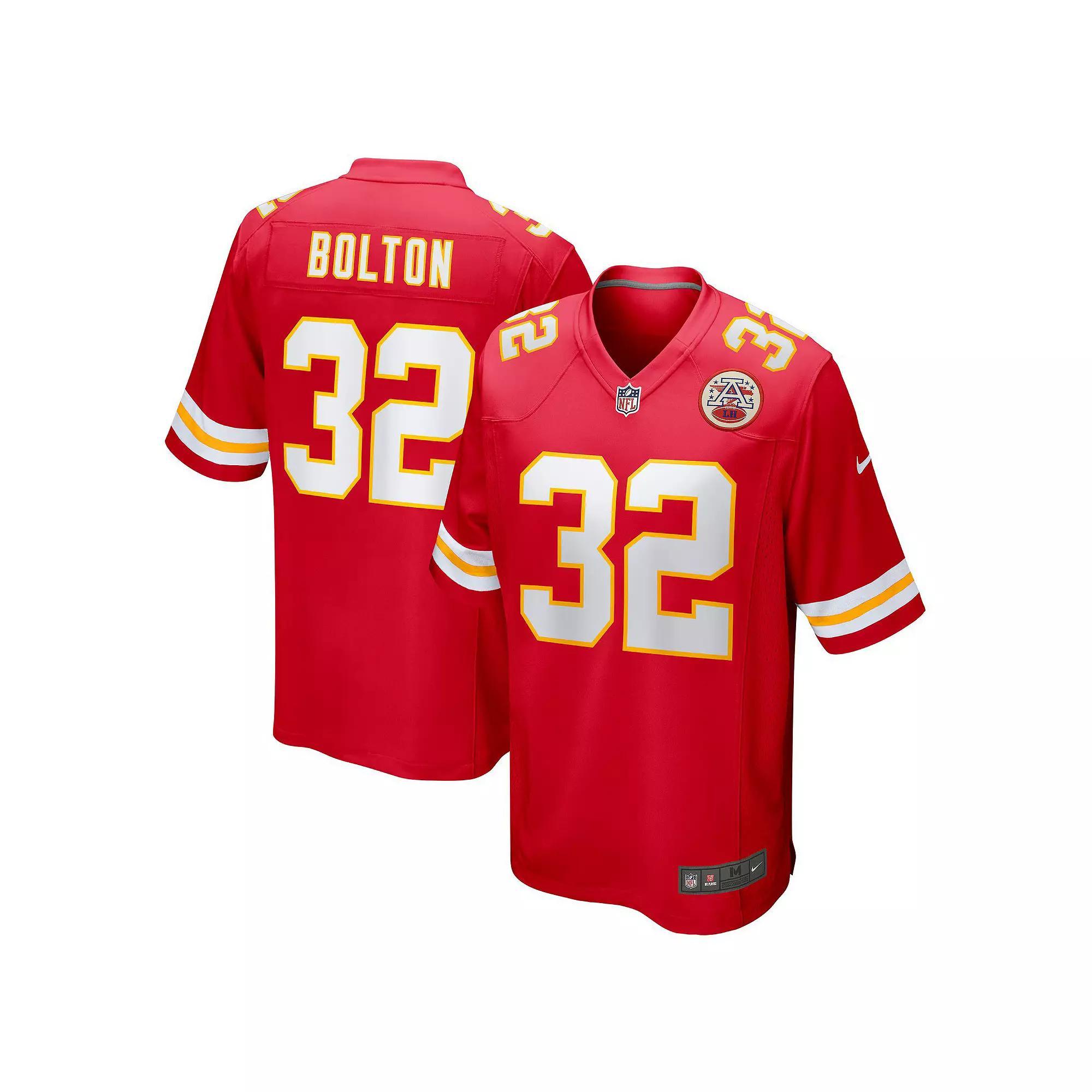 Men's Nike Nick Bolton Red Kansas City Chiefs Game Jersey, Size: Large Product Image