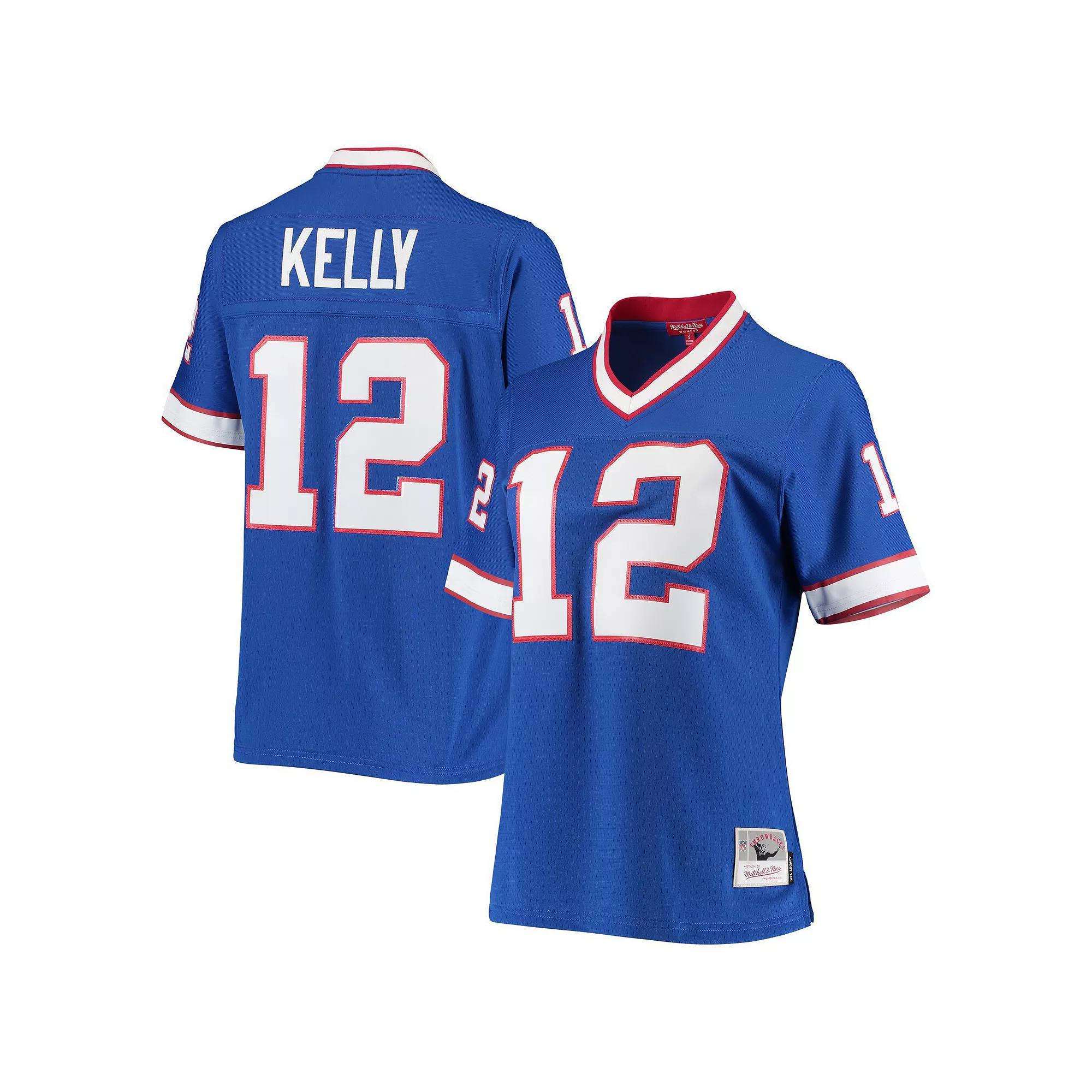 Women's Mitchell & Ness Jim Kelly Royal Buffalo Bills 1990 Legacy Replica Jersey, Size: XL, Blue Product Image