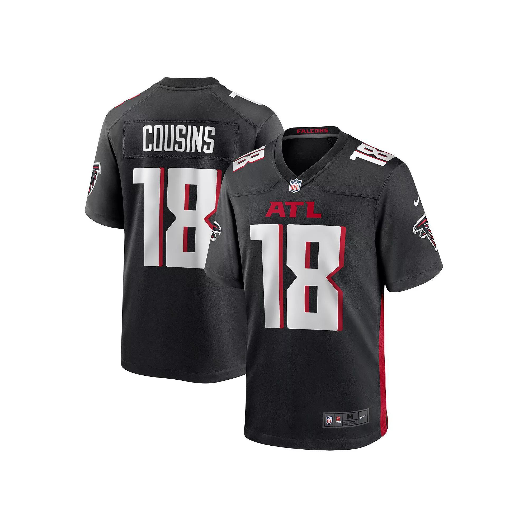 Men's Nike Kirk Cousins Black Atlanta Falcons Game Player Jersey, Size: Medium Product Image