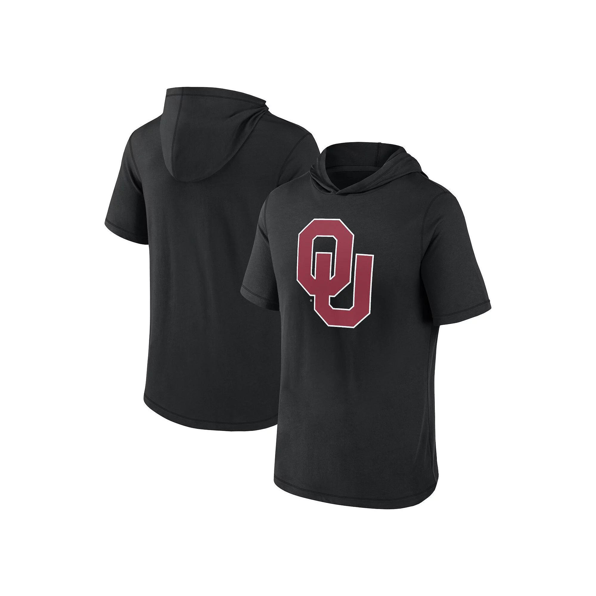 Men's Fanatics Branded  Black Oklahoma Sooners Primary Logo Hoodie T-Shirt, Size: Medium Product Image