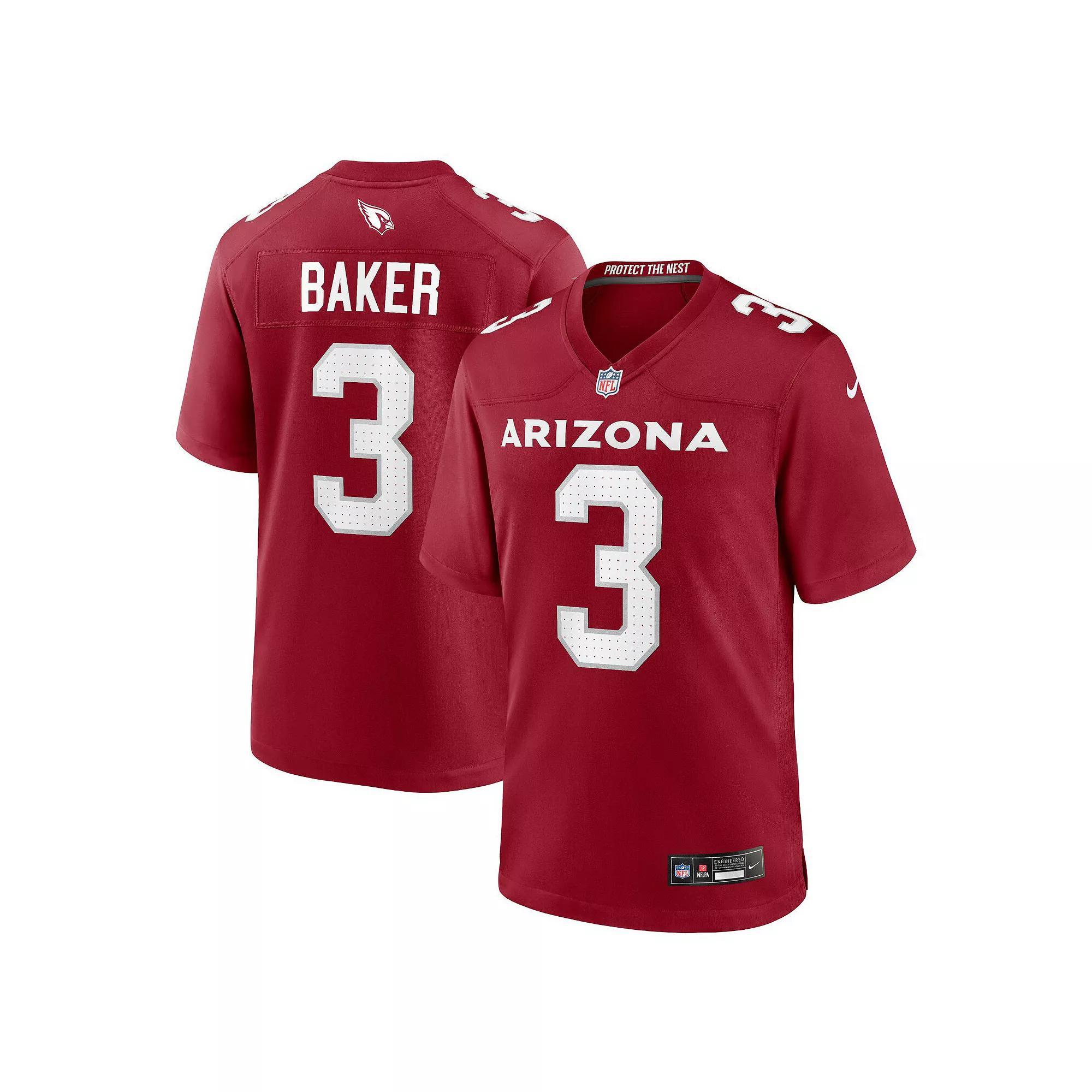 Men's Nike Budda Baker Cardinal Arizona Cardinals Game Player Jersey, Size: 3XL, Red Product Image