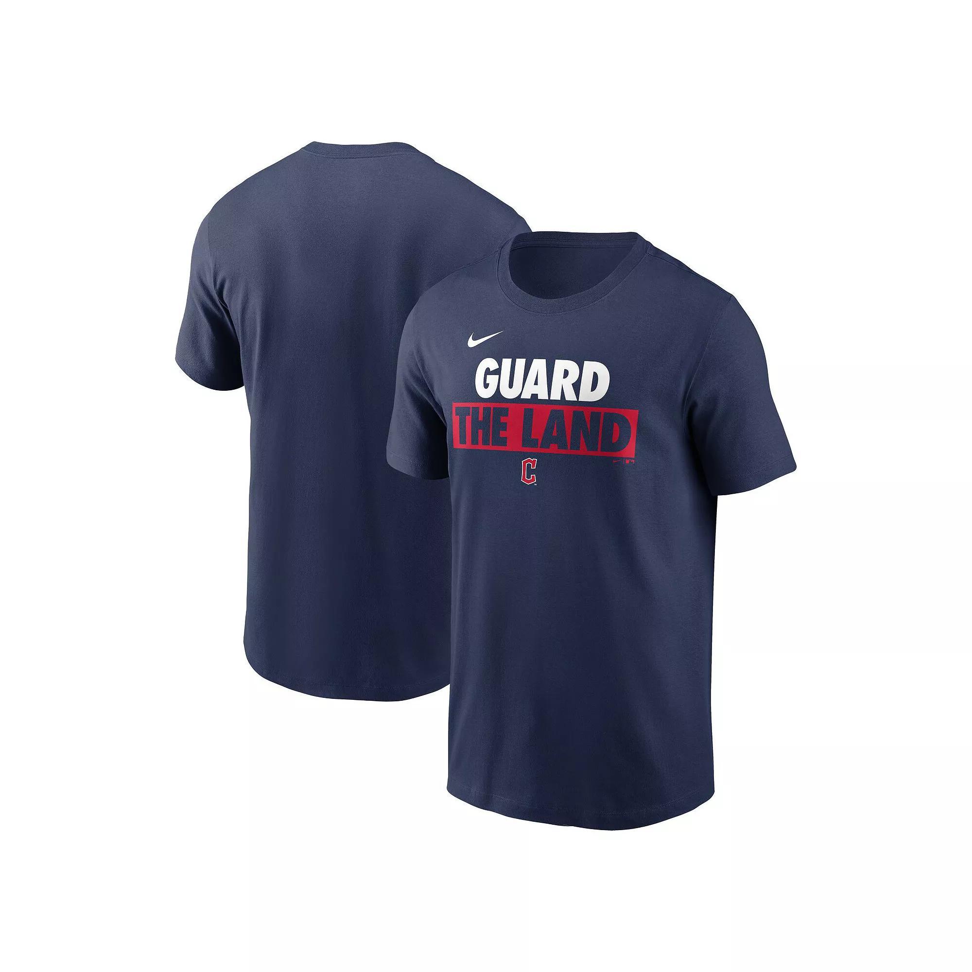 Mens Nike Navy Cleveland Guardians Rally Rule T-Shirt Grd Blue Product Image