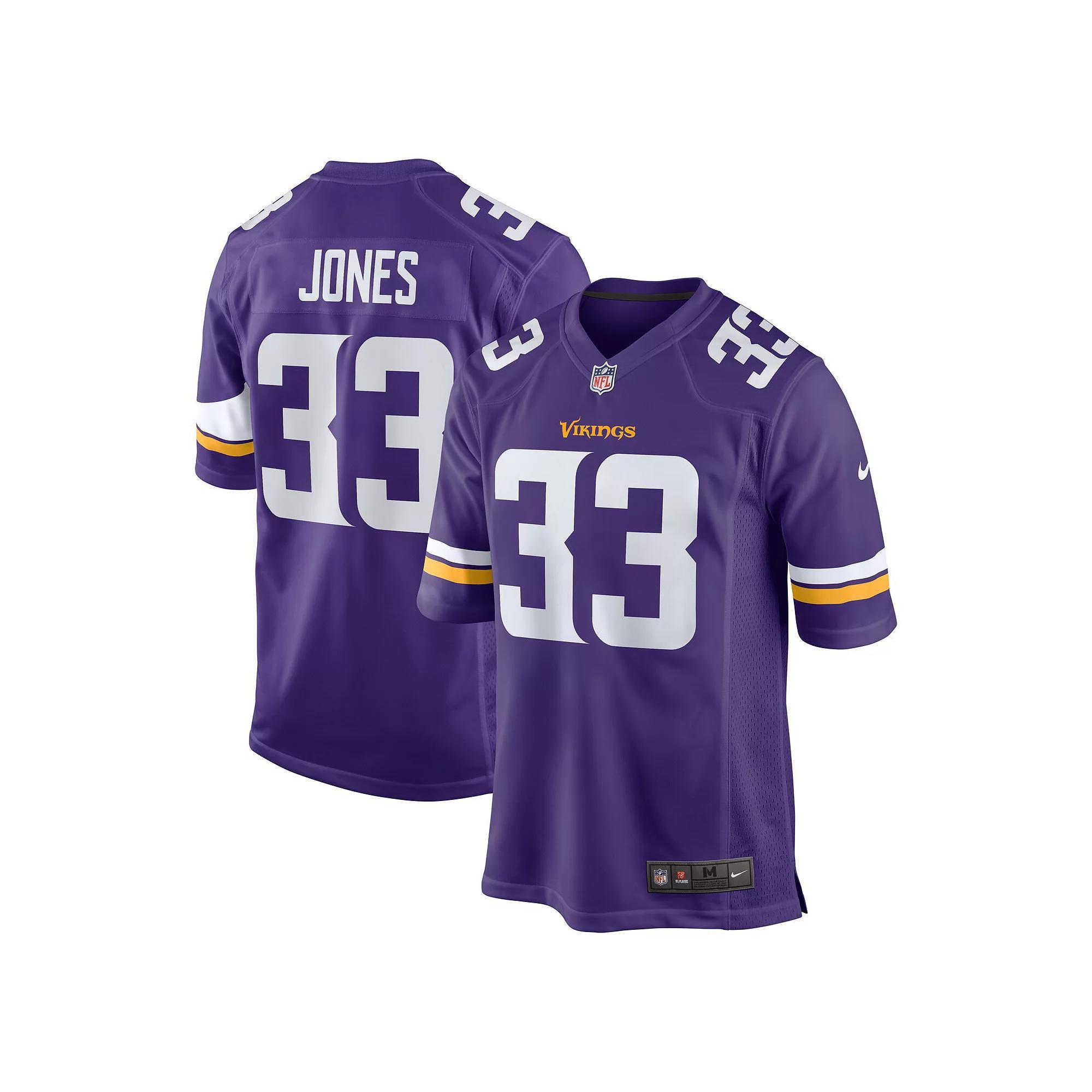 Men's Nike Aaron Jones Purple Minnesota Vikings Game Player Jersey, Size: Large Product Image