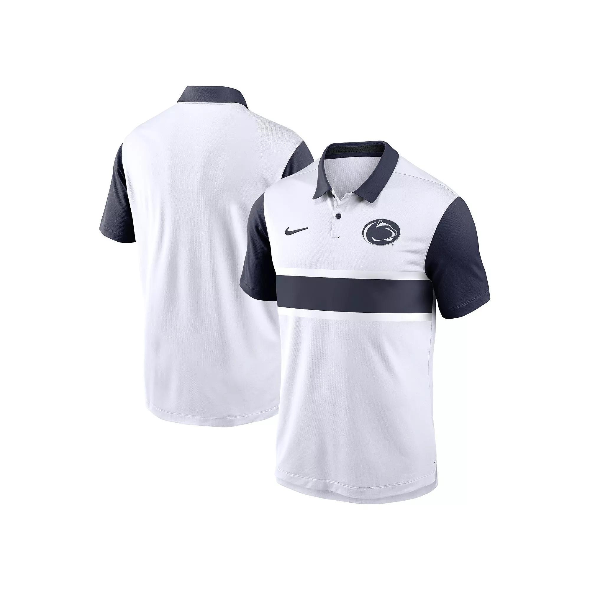Men's Nike White Penn State Nittany Lions Primetime Campus Vapor Performance Polo, Size: 3XL Product Image