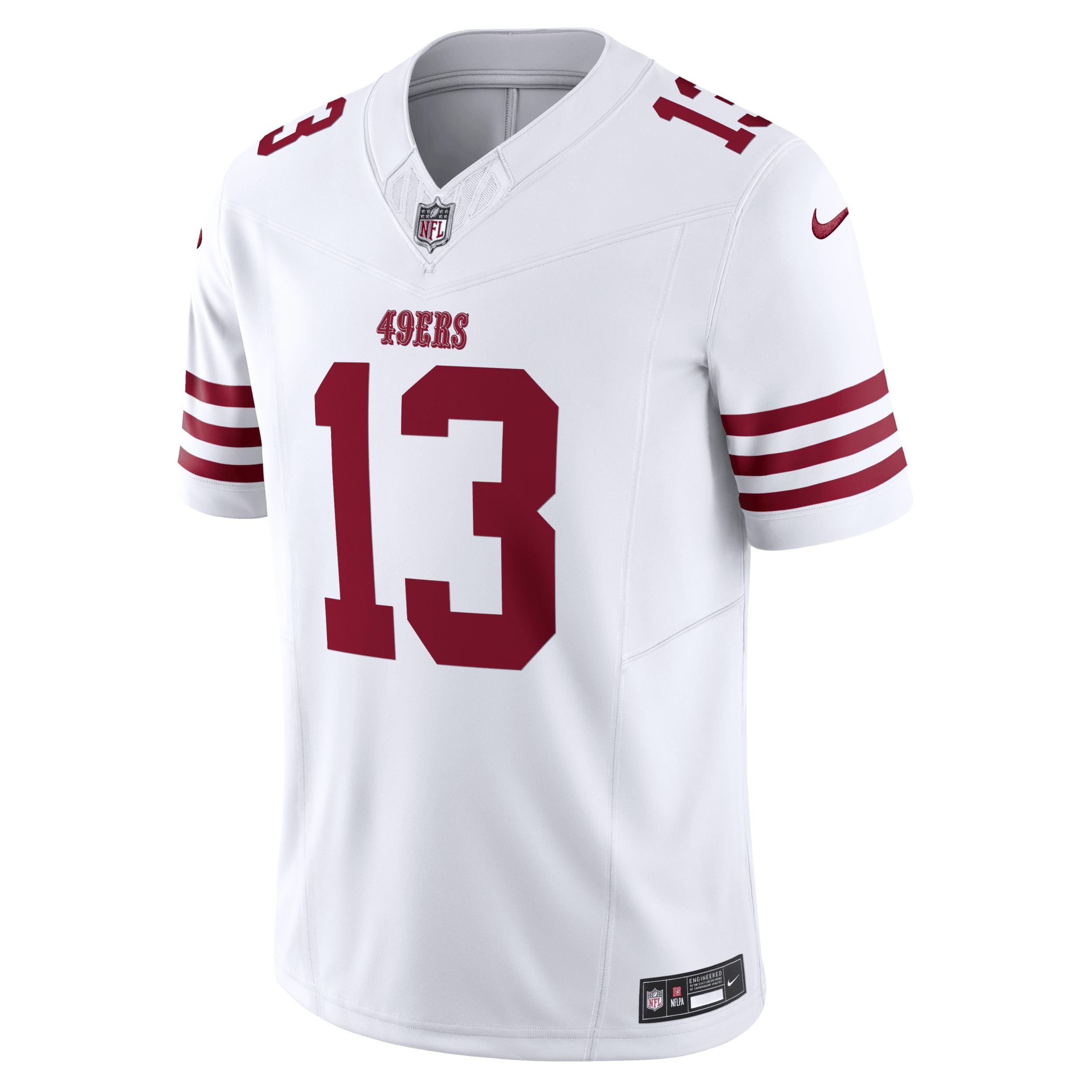 Men's Nike Brock Purdy White San Francisco 49ers Vapor F.U.S.E. Limited Jersey, Size: Small Product Image