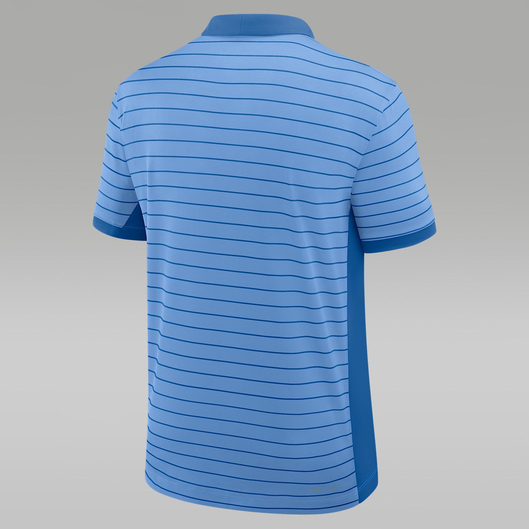Men's North Carolina Sideline Victory Stripe Jordan Brand Dri-FIT College Polo Product Image