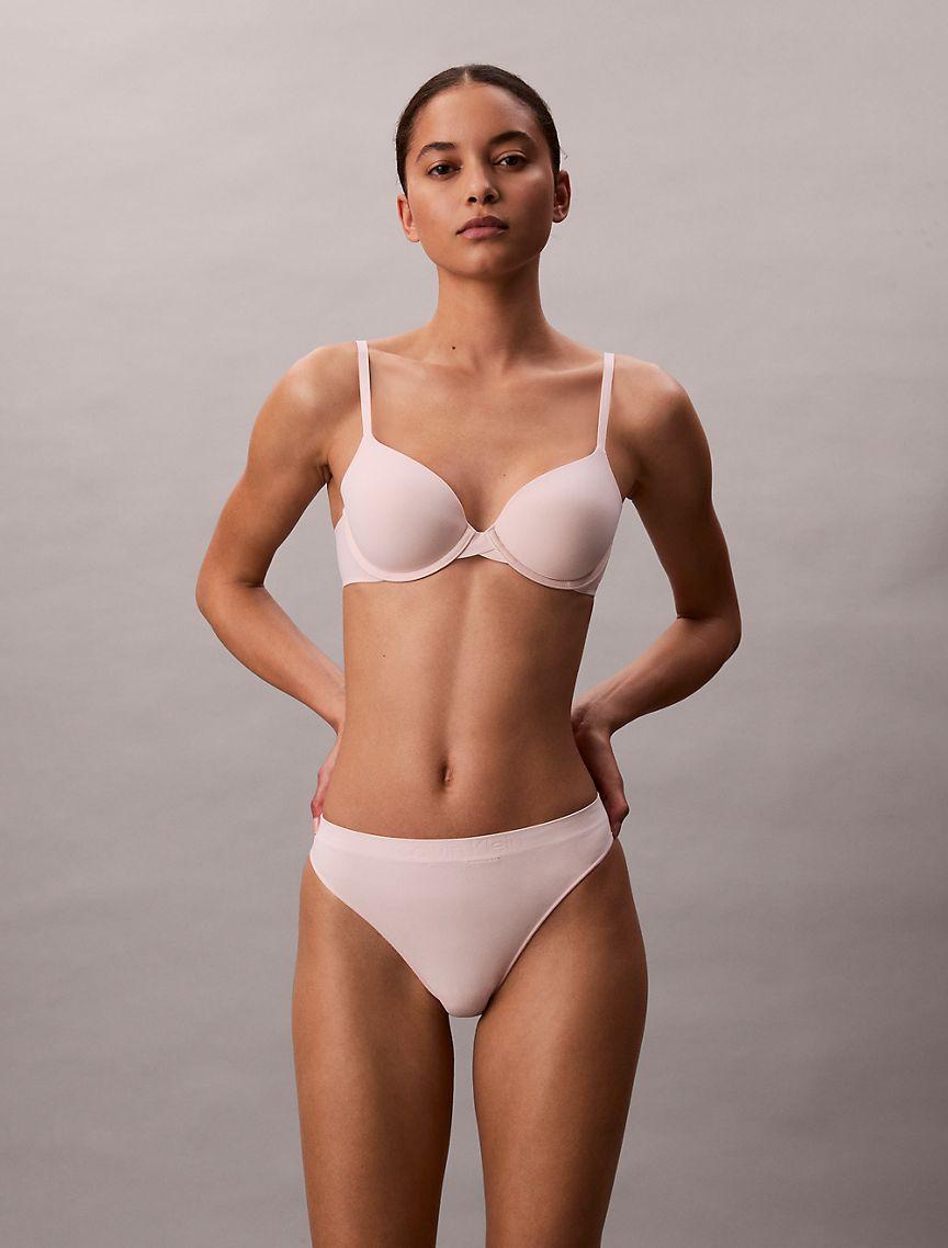 Calvin Klein Womens Bonded Flex Thong - Blue Product Image