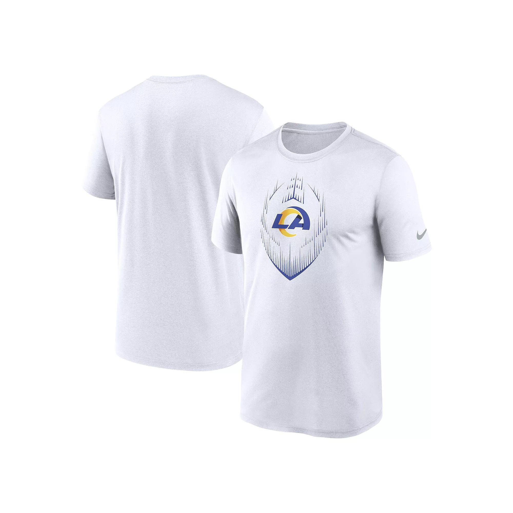 Men's Nike White Los Angeles Rams Primetime Legend Icon Performance T-Shirt, Size: 2XL Product Image