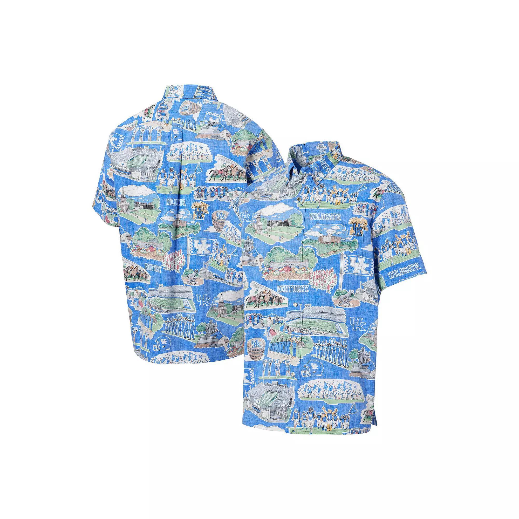 Men's Reyn Spooner Royal Kentucky Wildcats Scenic Button-Down Shirt, Size: Large, Blue Product Image