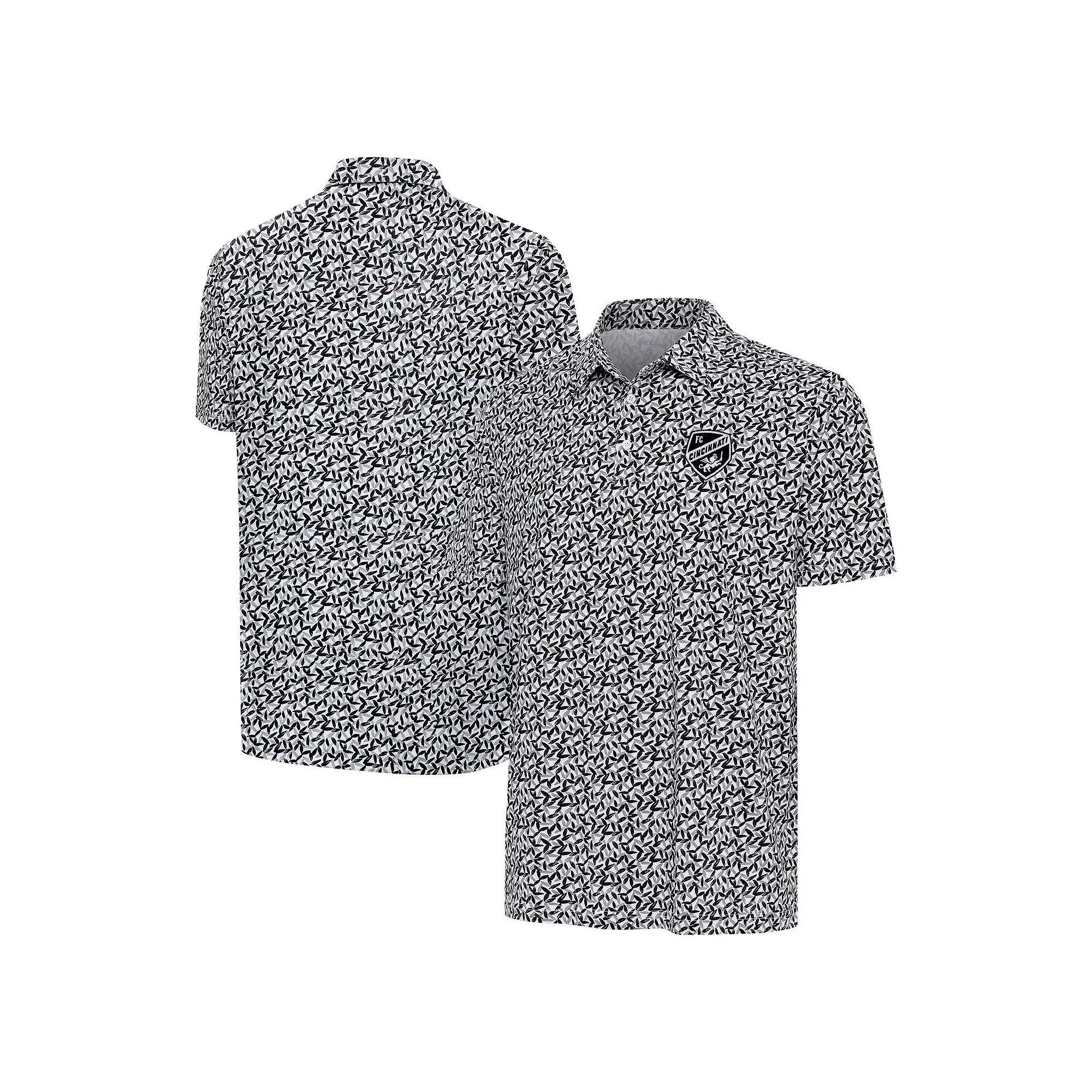 Men's Antigua Gray/Black Atlanta United FC Seasons Polo, Size: XL, Atu Grey Product Image