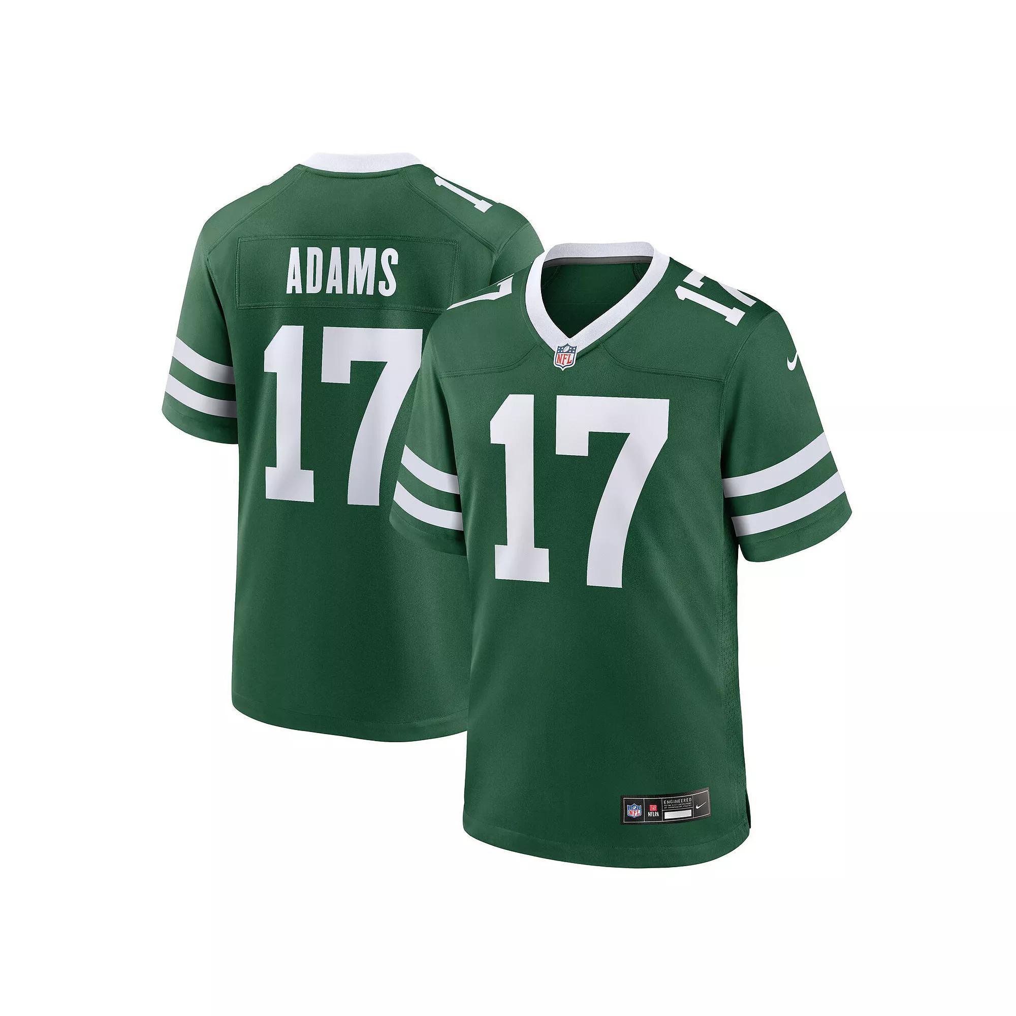 Men's Nike Davante Adams Legacy Green New York Jets Game Jersey, Size: Small Product Image