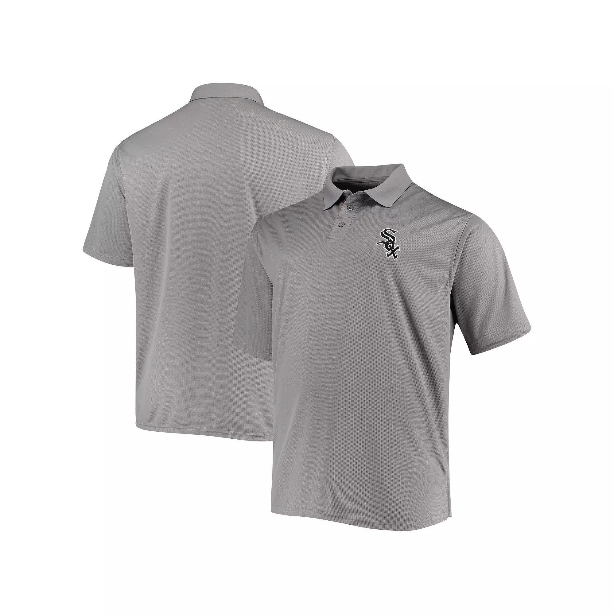Men's Fanatics Branded Gray Chicago White Sox Big & Tall Solid Birdseye Polo, Size: 2XB, Grey Product Image