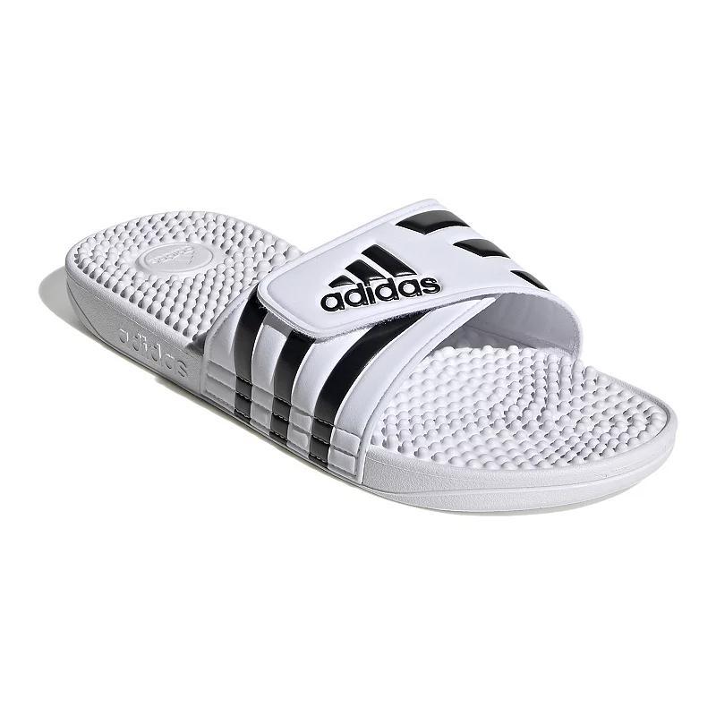 adidas Adissage Men's Slide Sandals, Size: 7, Black White Product Image