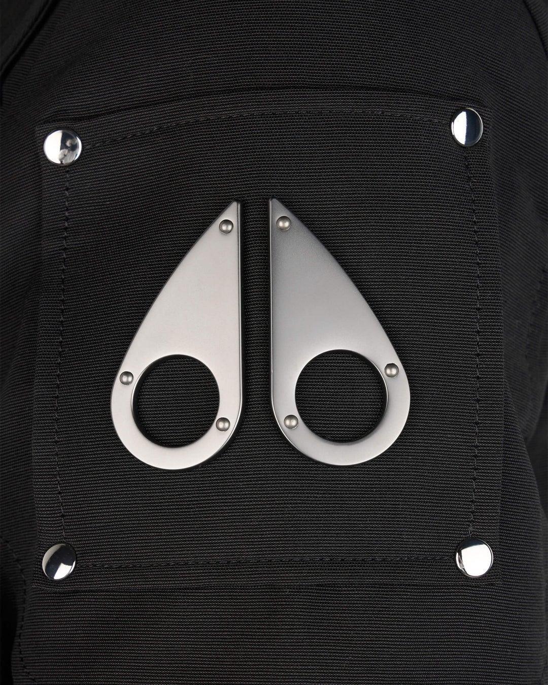 Moose Knuckles Womens Stirling Parka LDS in Black with Black Shearling Product Image